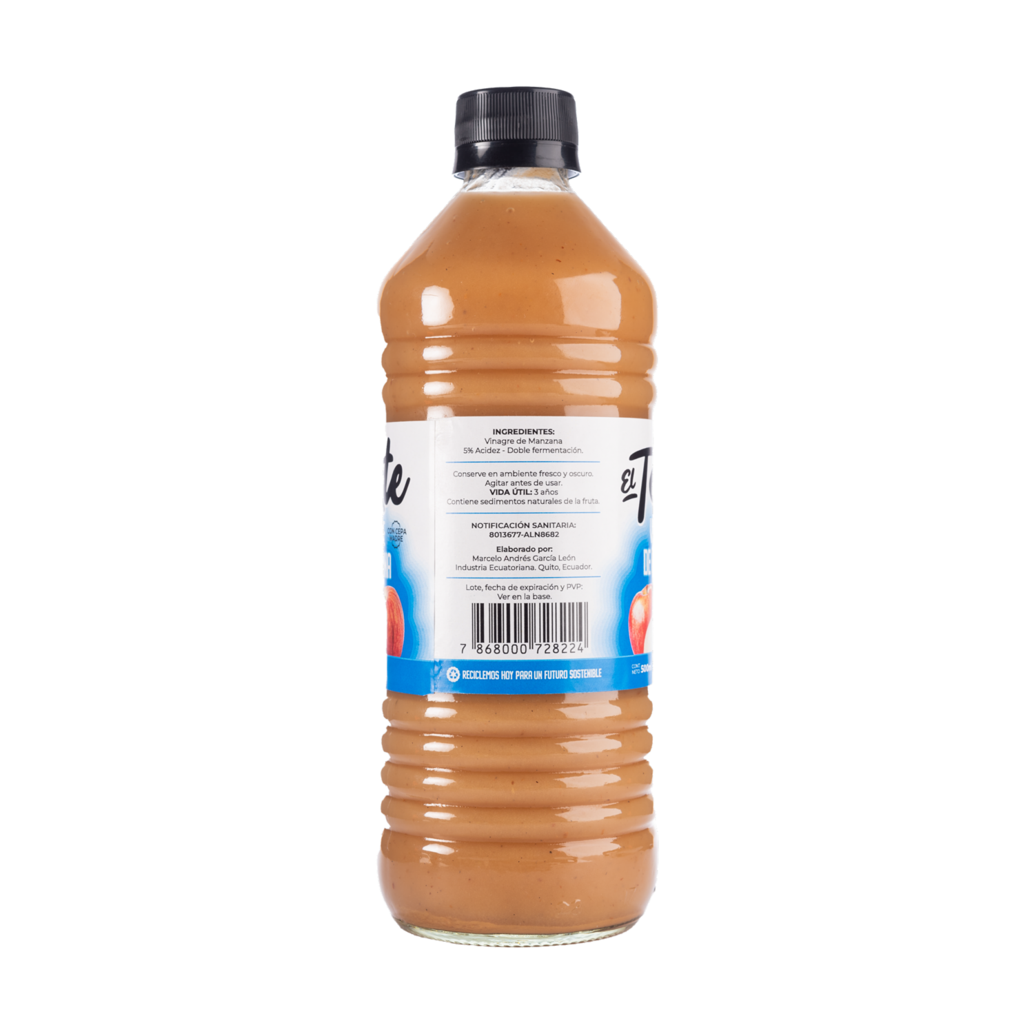 Vinagre De Manzana EL TOKTE 500 Ml