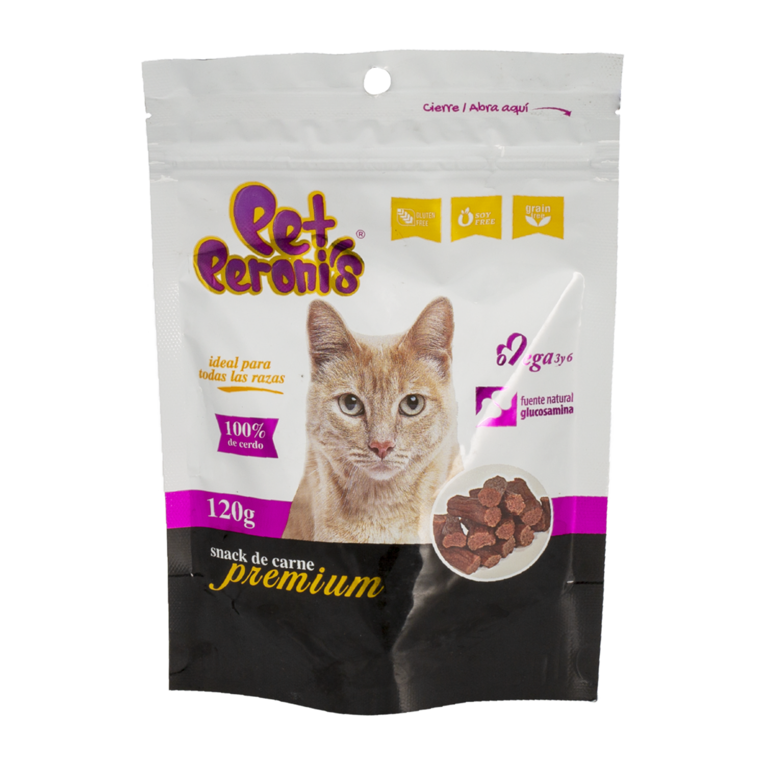 Snack Para Gatos De Carne PETPERONI’S 120 G