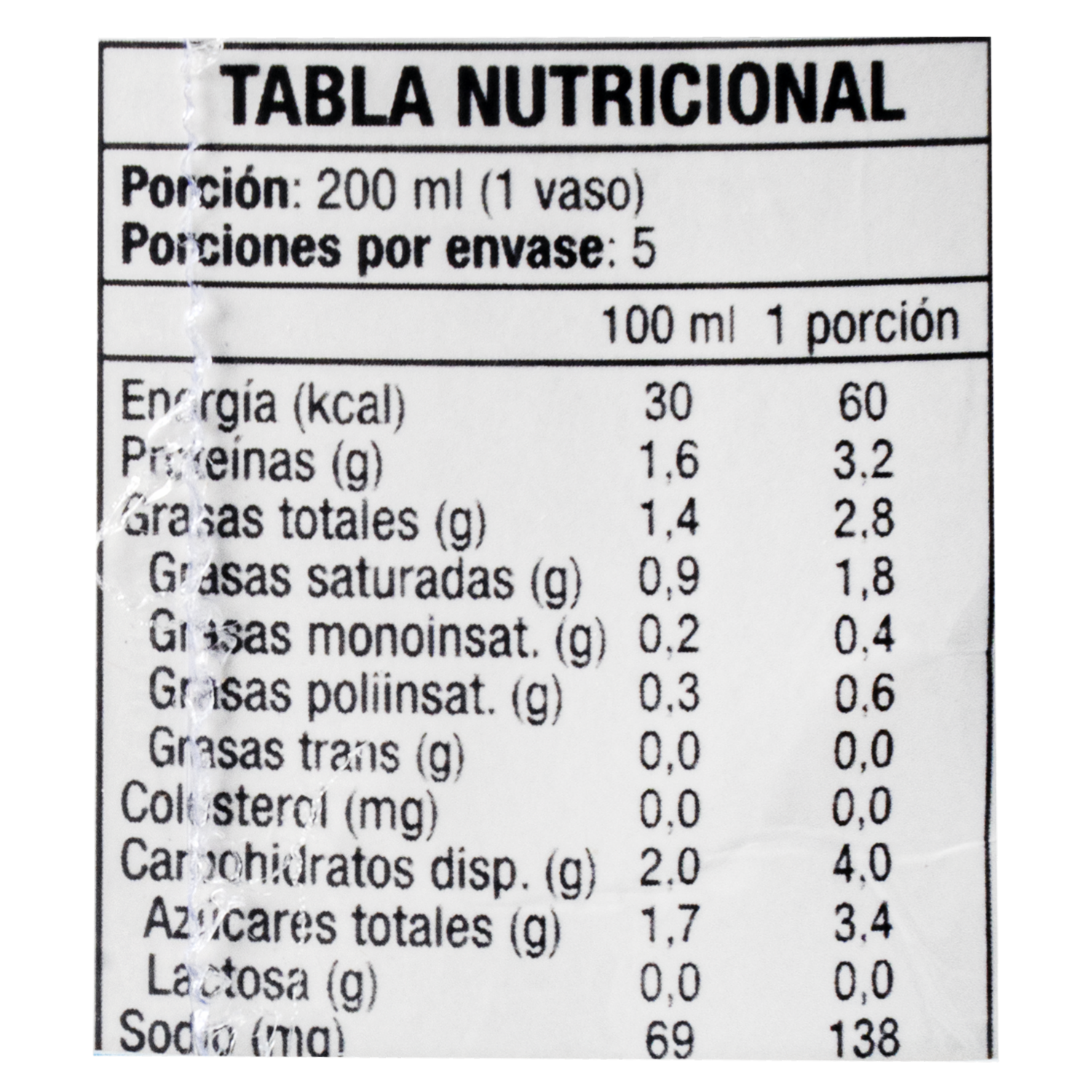 Bebida Vegetal Natural NOT MILK 3000 Ml