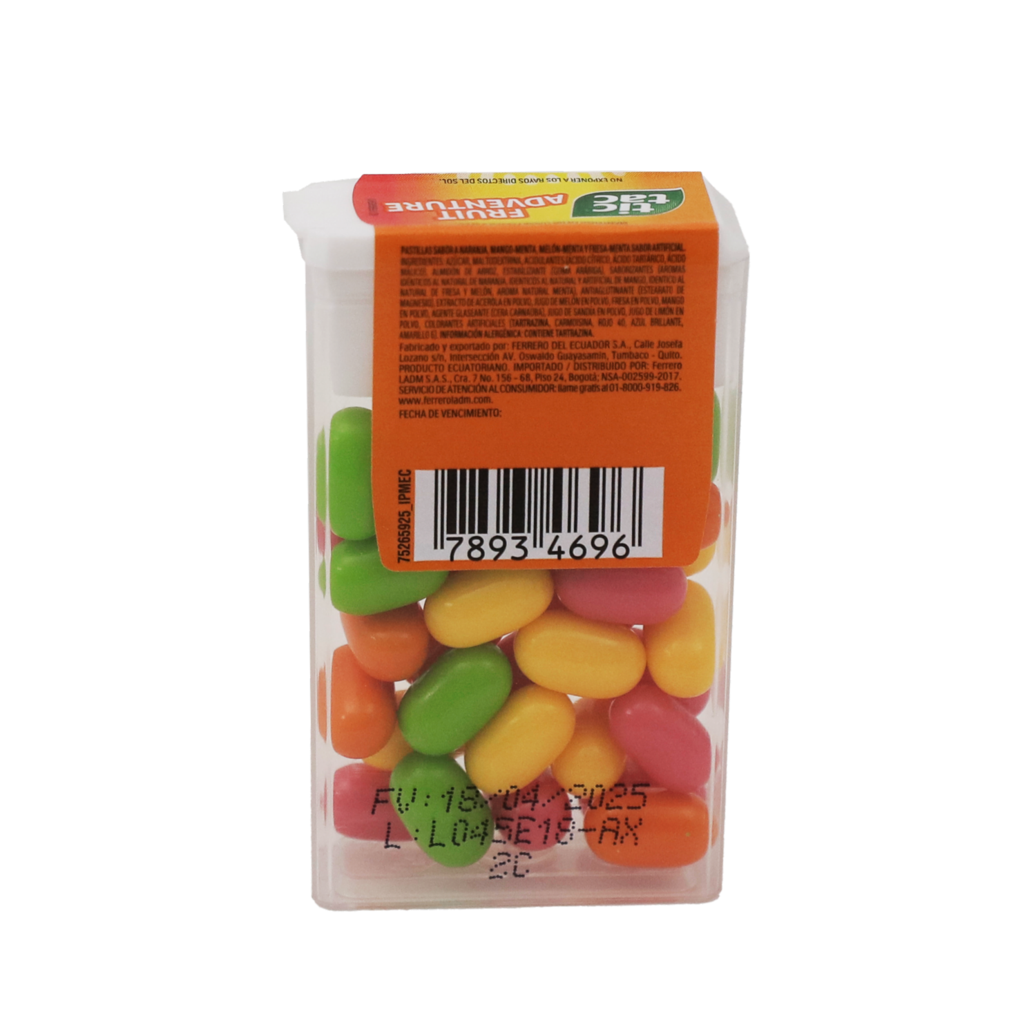 Caramelo Masticable Sabor Fruit Adventure TIC TAC 16 G