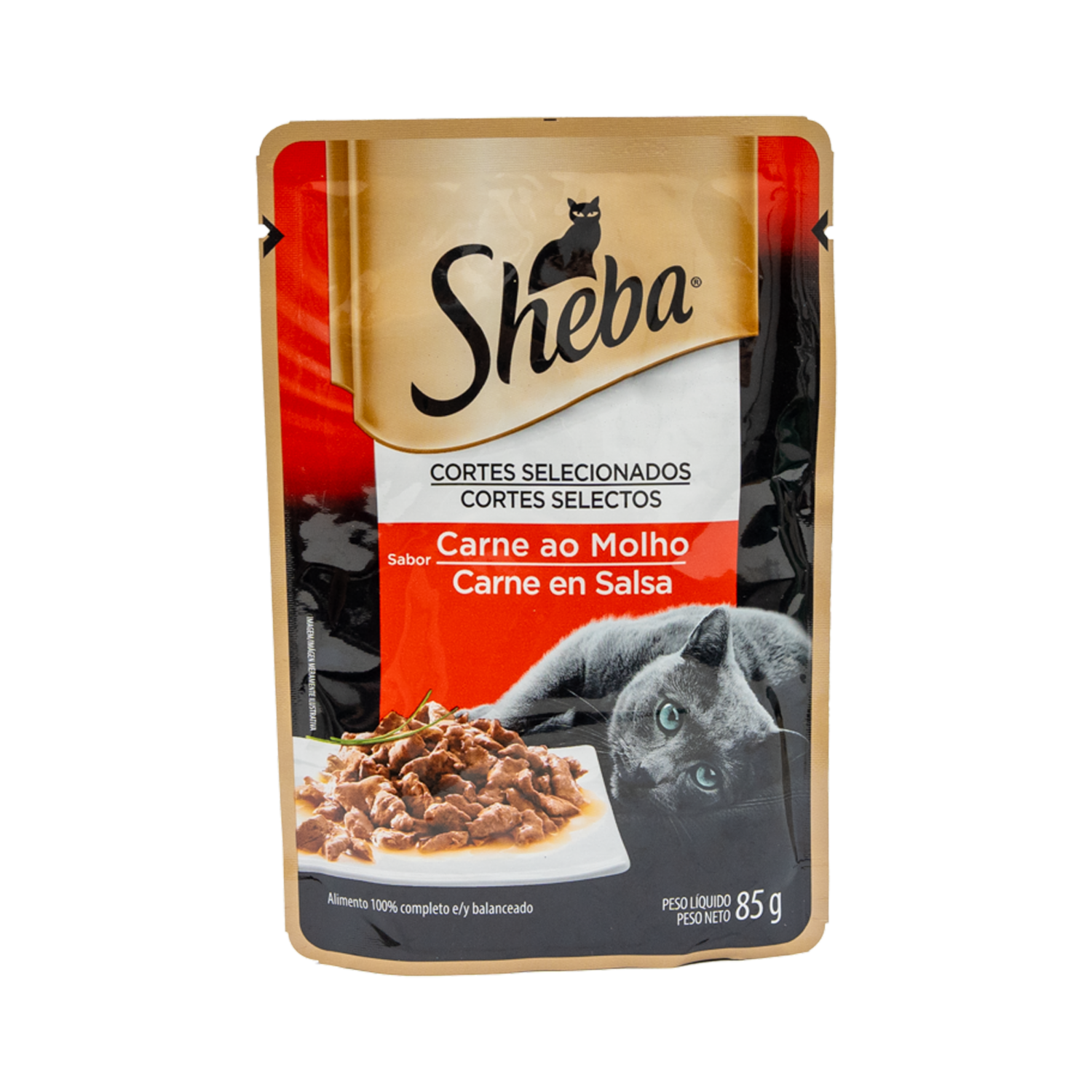 Alimento Para Gatos Húmedo Filete Carne En Salsa SHEBA 85 G