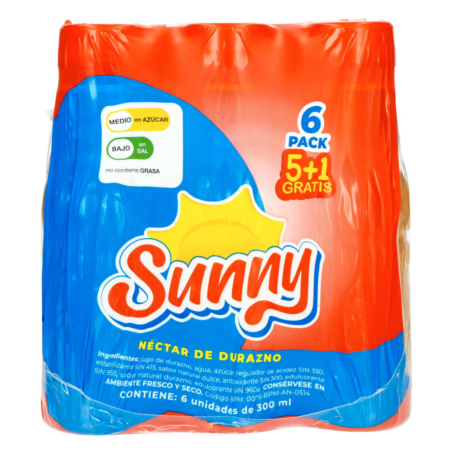 Néctar De Durazno SUNNY 6 X 300 ml