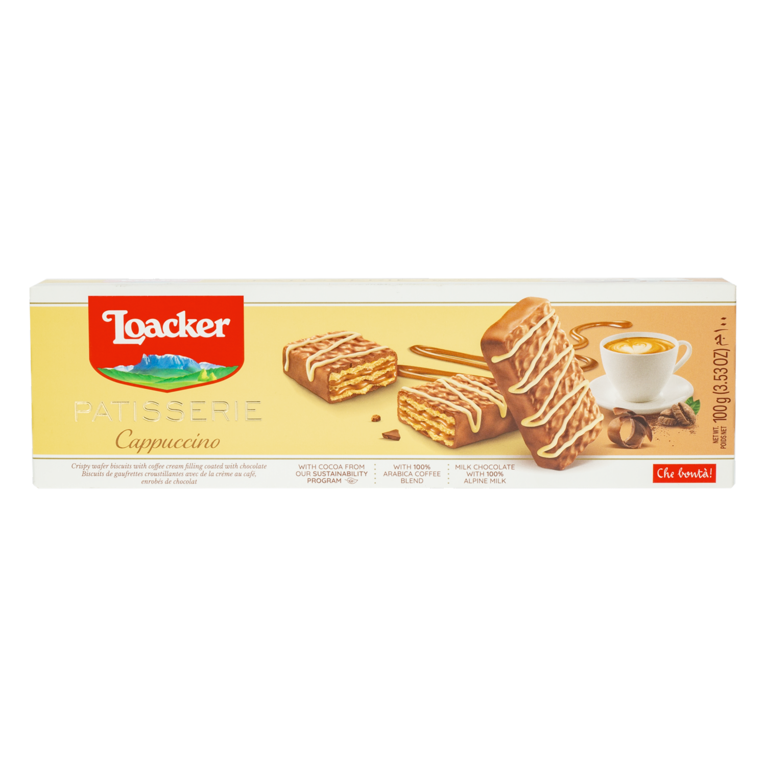 Galletas Dulces Wafer Capuccino LOACKER 100 g