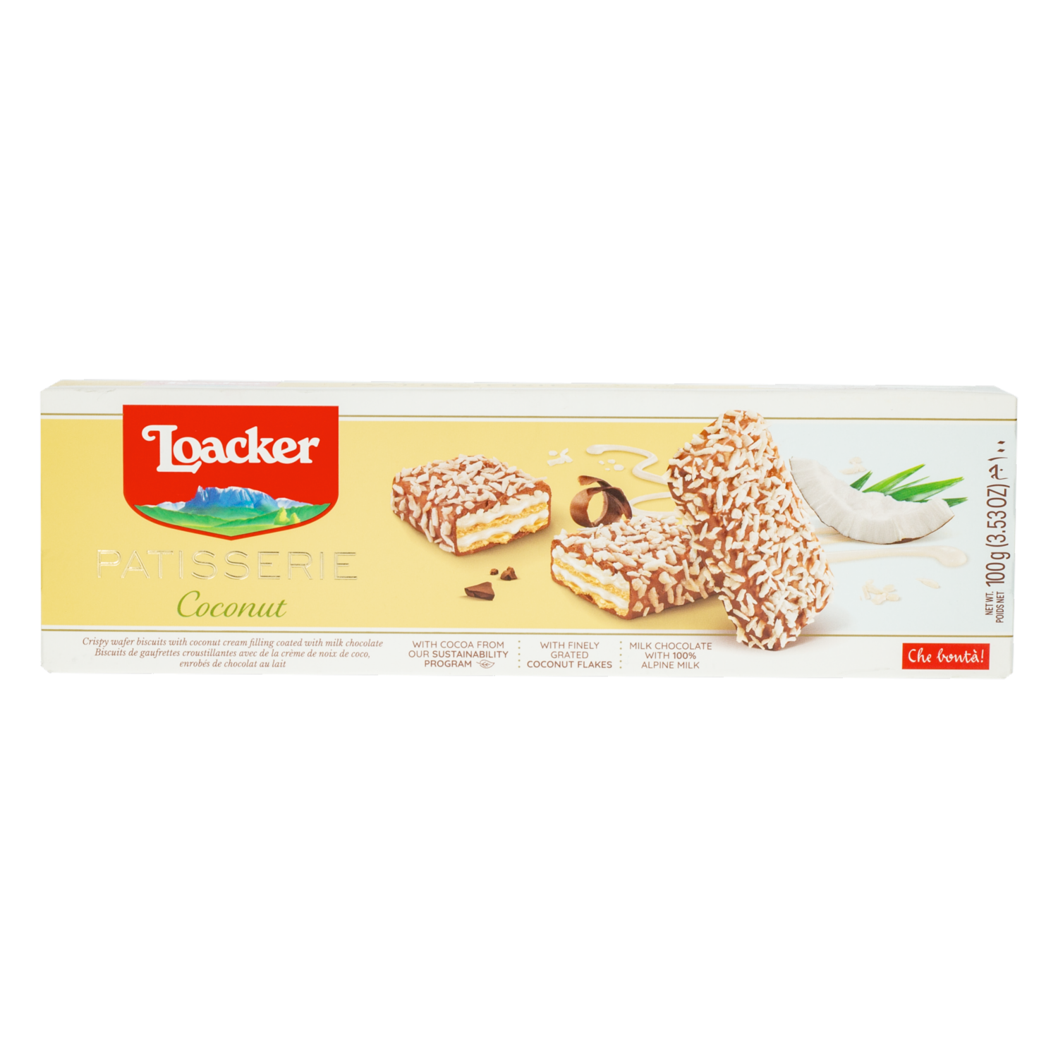 Galletas Dulces Wafer De Coco LOACKER 100 g