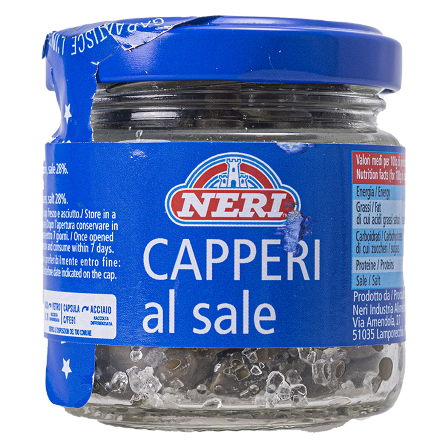 Alcaparras En Sal NERI 70 G