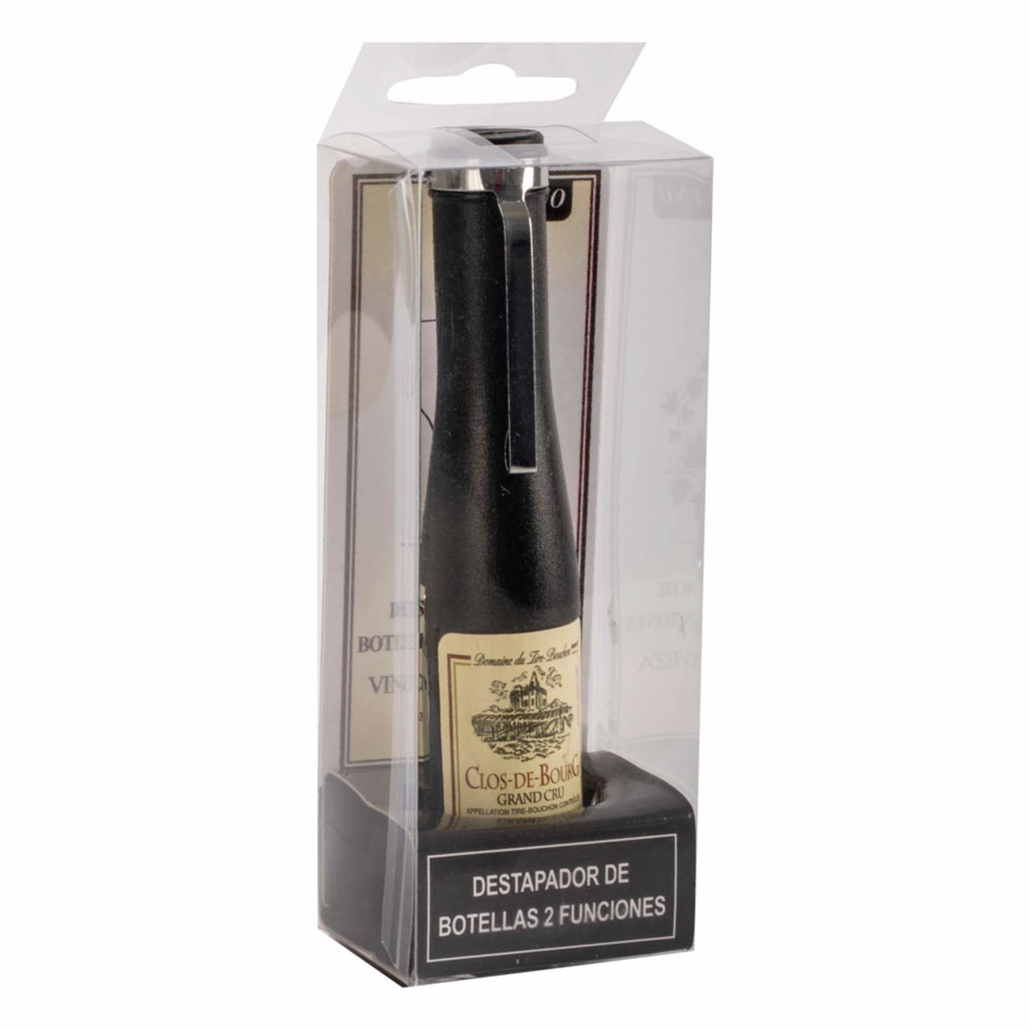 Destapador De Botella Y Vino Con Clip FREE HOME Unidad