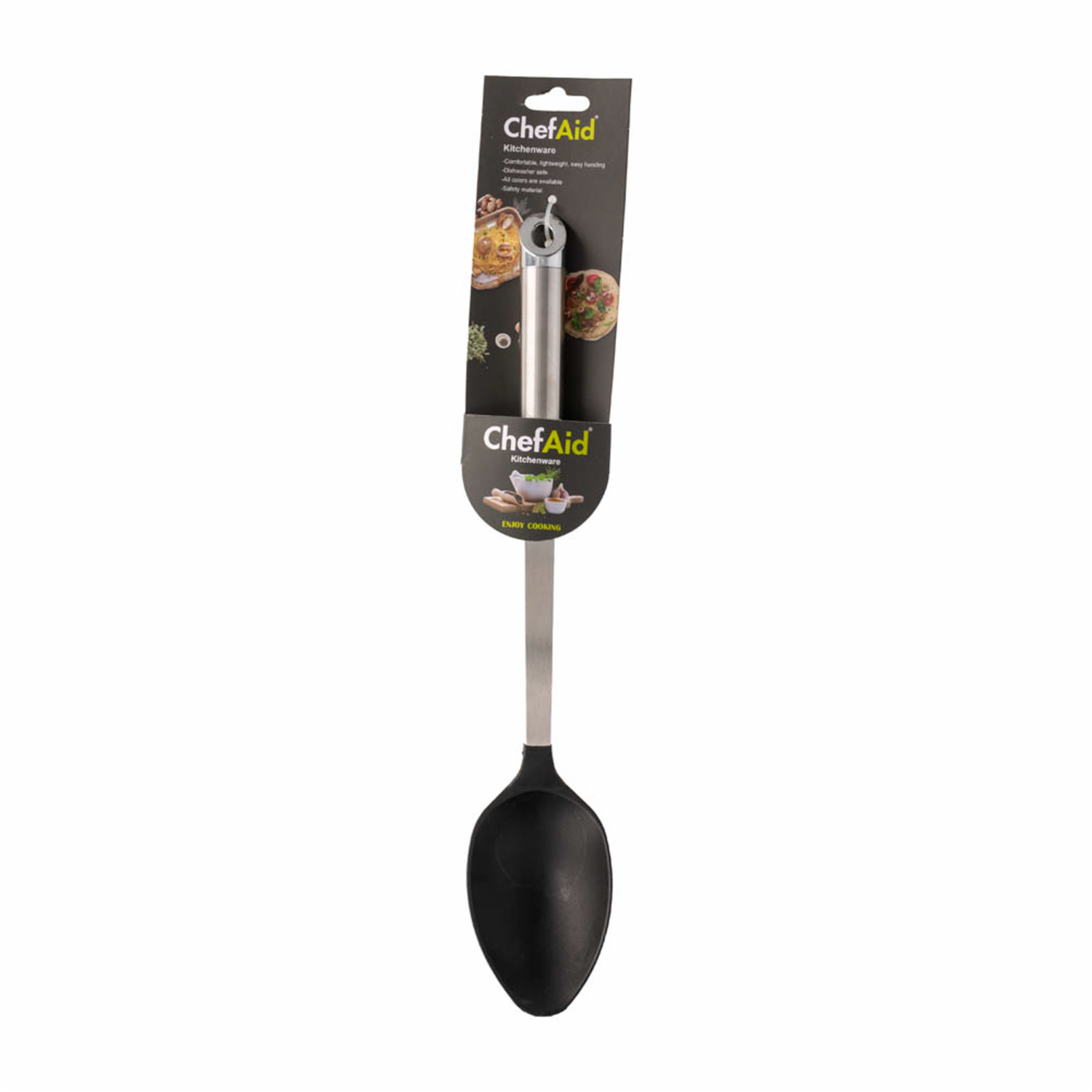 Cucharon Sopero Negro Nylon CHEFAID Unidad