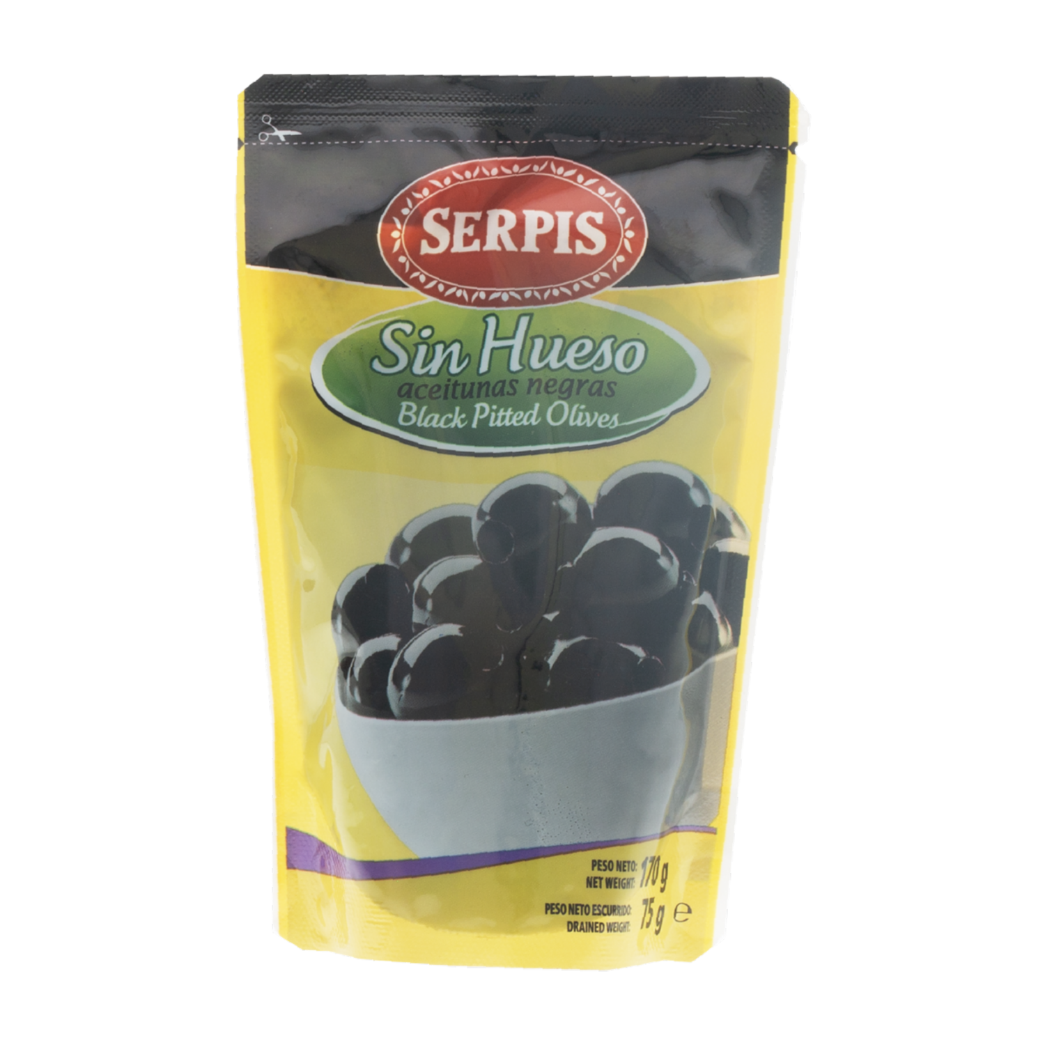 Aceitunas Negras Cacereñas Sin Hueso SERPIS 170 G