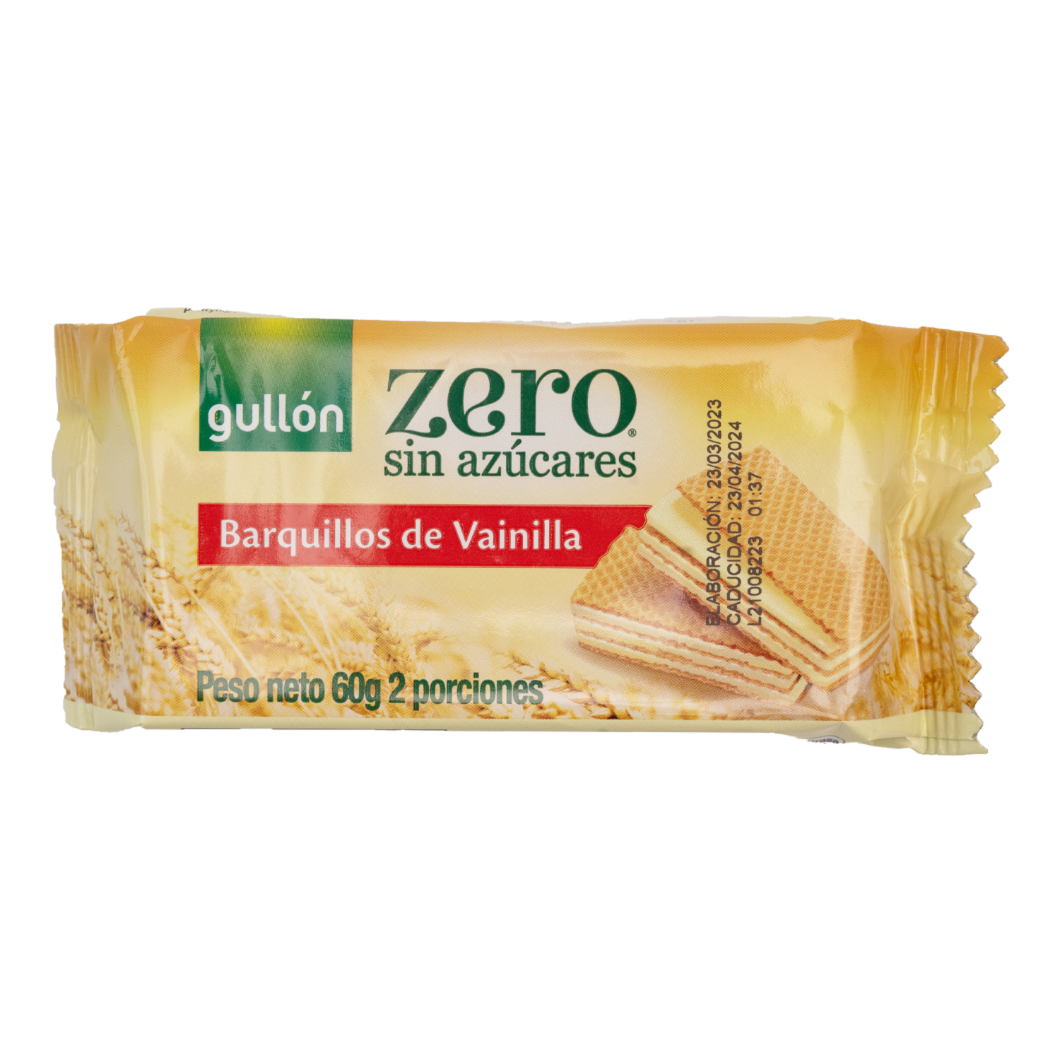Barquillos Relleno De Vainilla GULLÓN 60 G