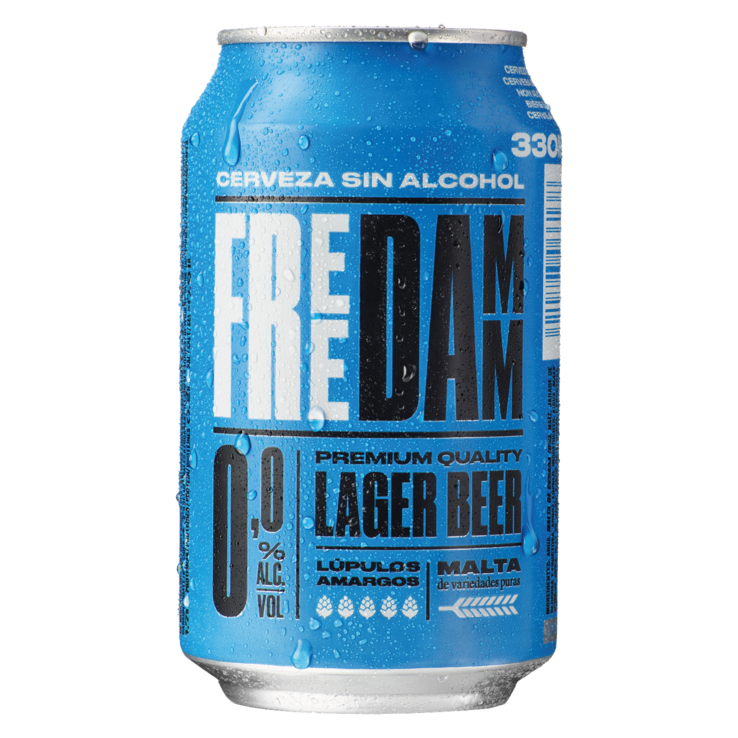 Cerveza Española Sin Alcohol En Lata ESTRELLA DAMM 330 Ml