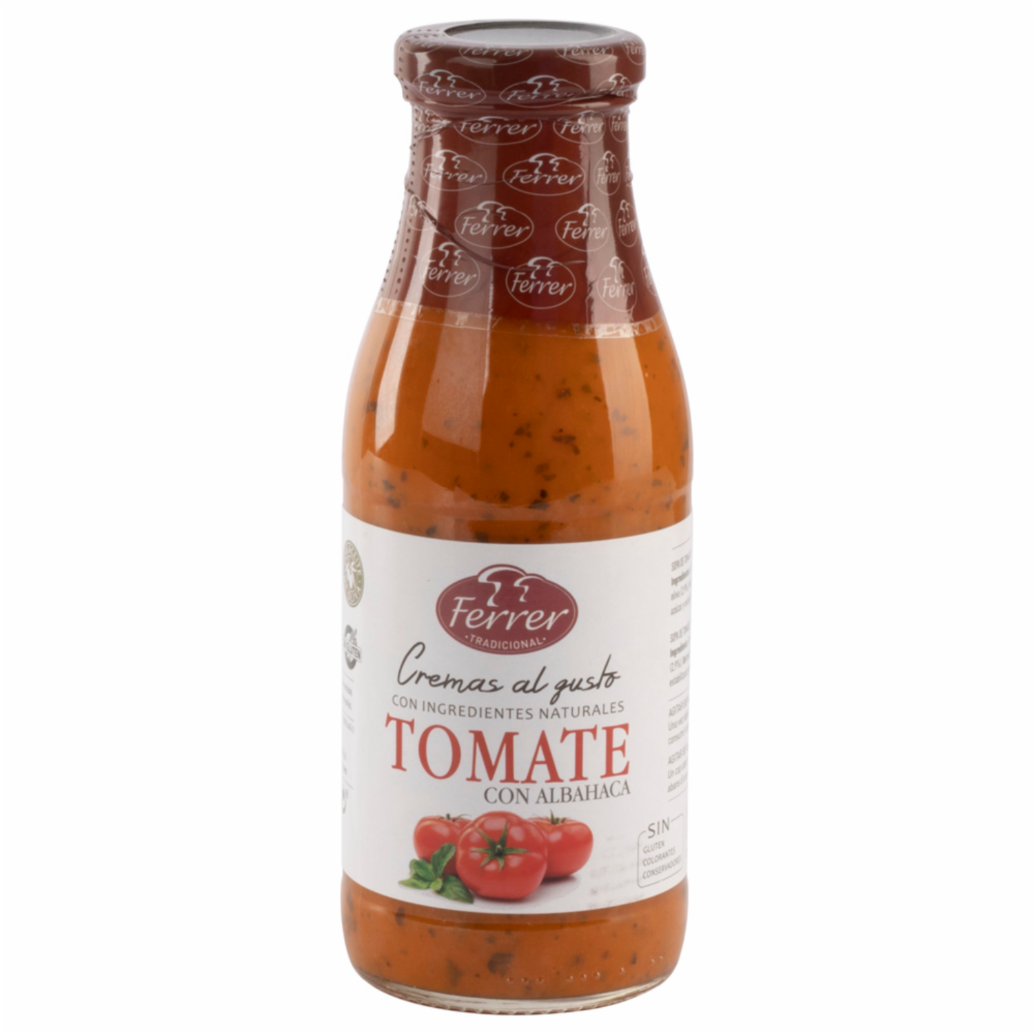 Crema Instantánea De Tomate Con Albahaca FERRER 485 ml