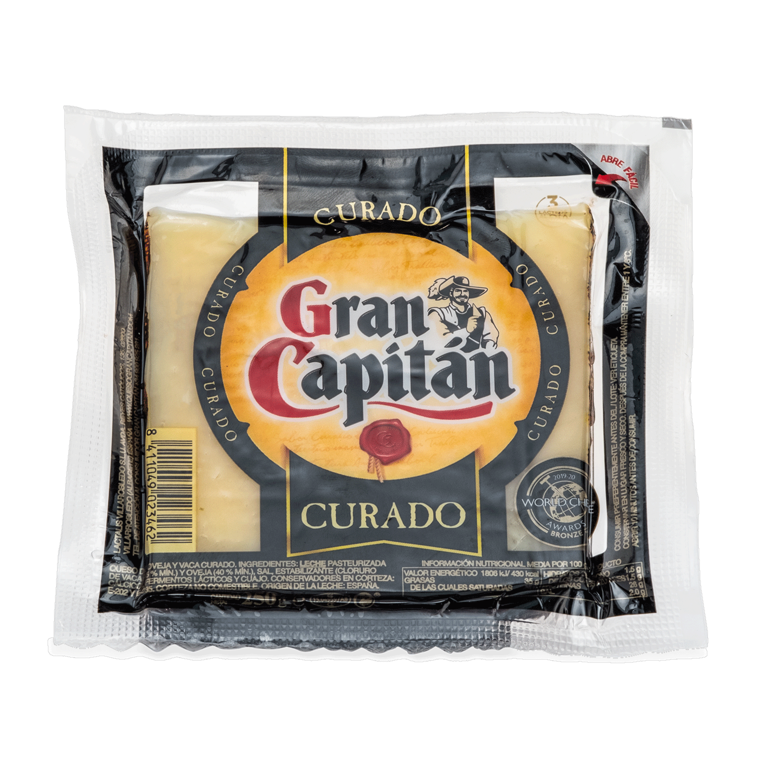 Queso Gran Capitán Curado GRAN CAPITÁN 250 G