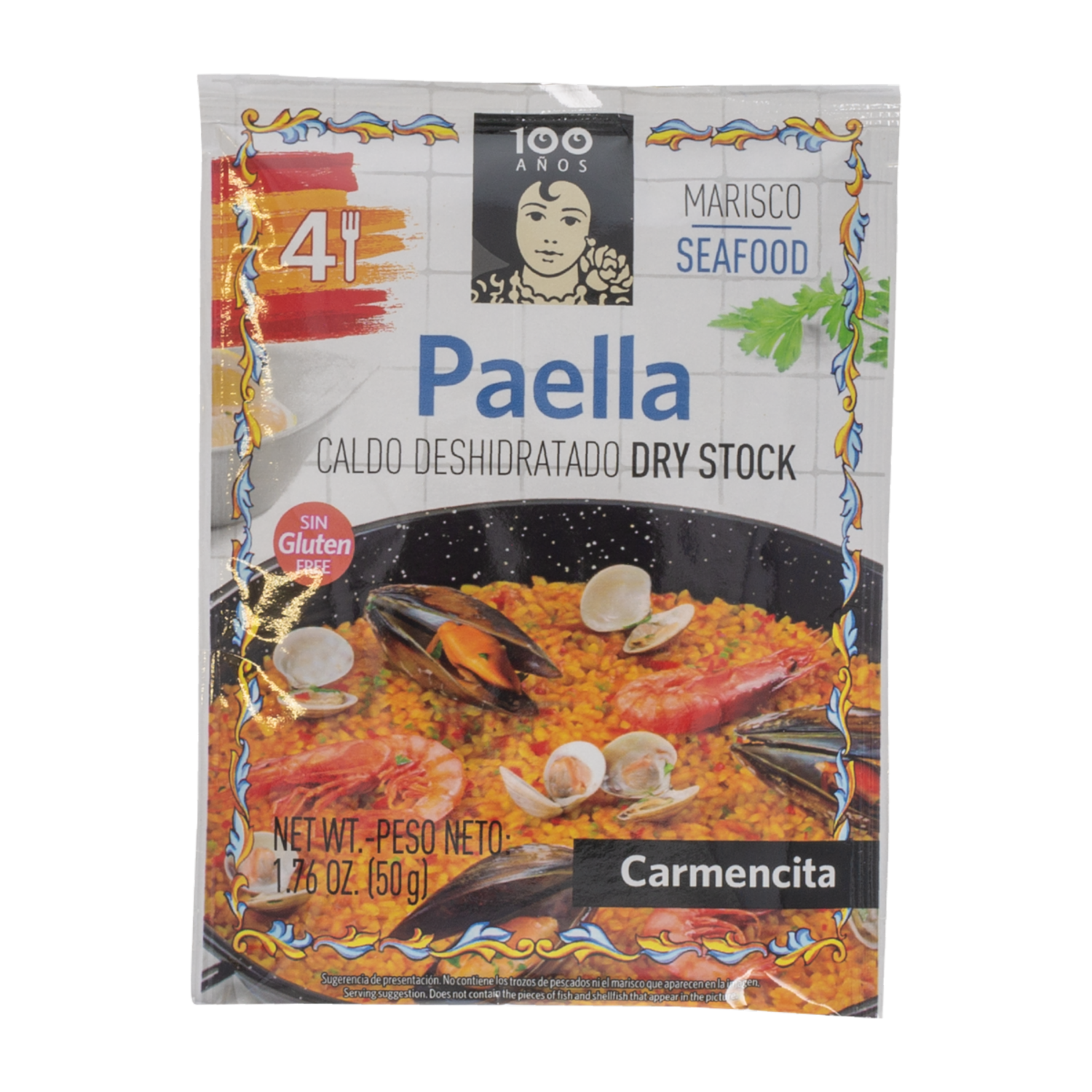 Caldo Para Paella Deshidratado De Mariscos CARMENCITA 50 g