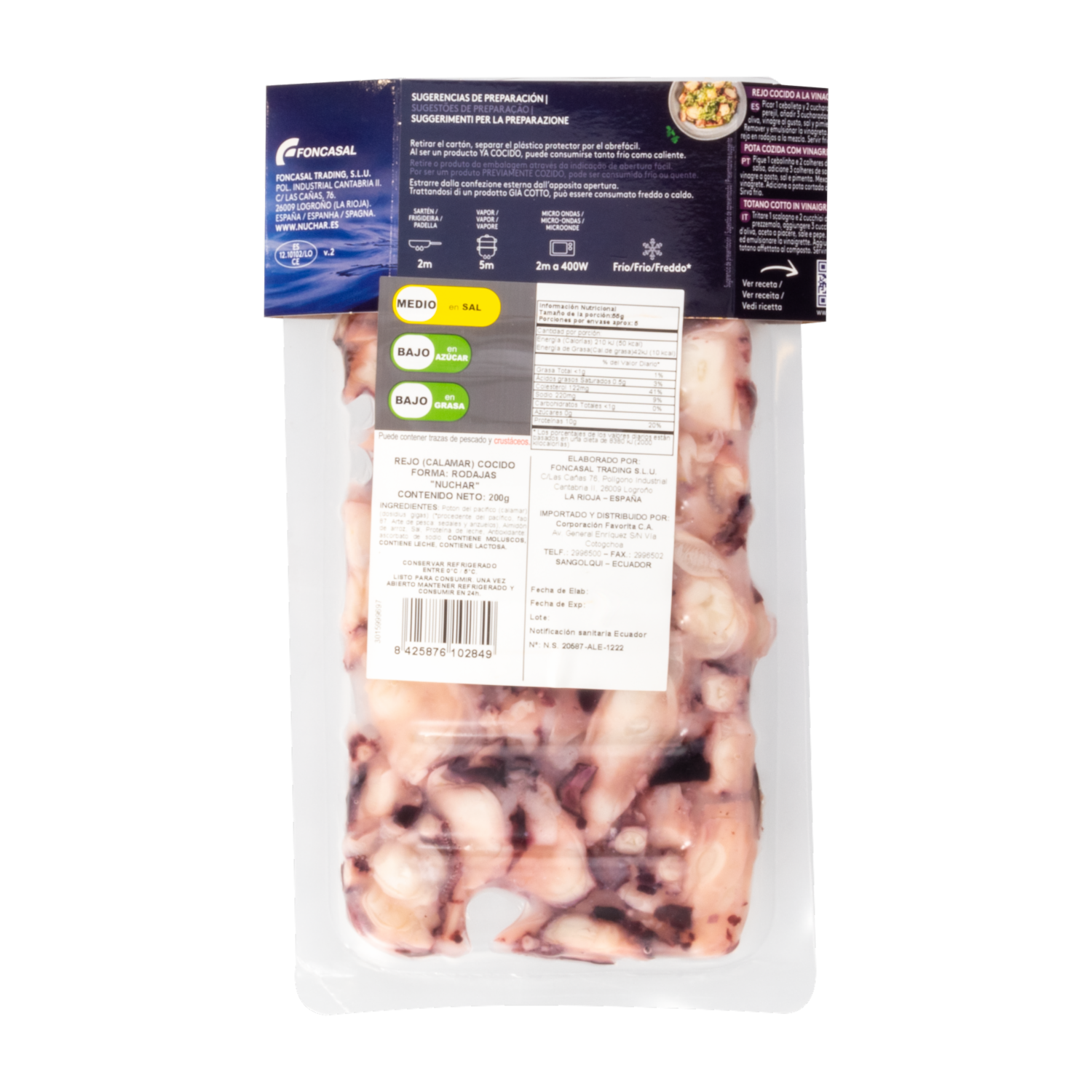 Calamar Rodajas NUCHAR 200 G