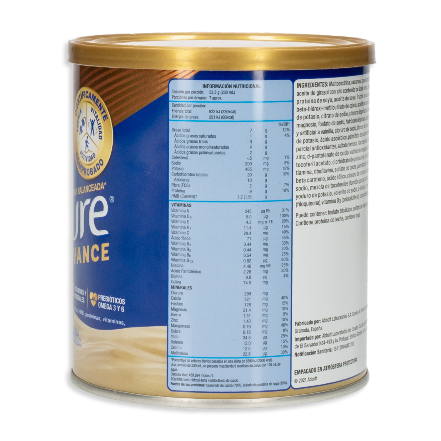 Suplemento Nutricional Advance ENSURE 400 G