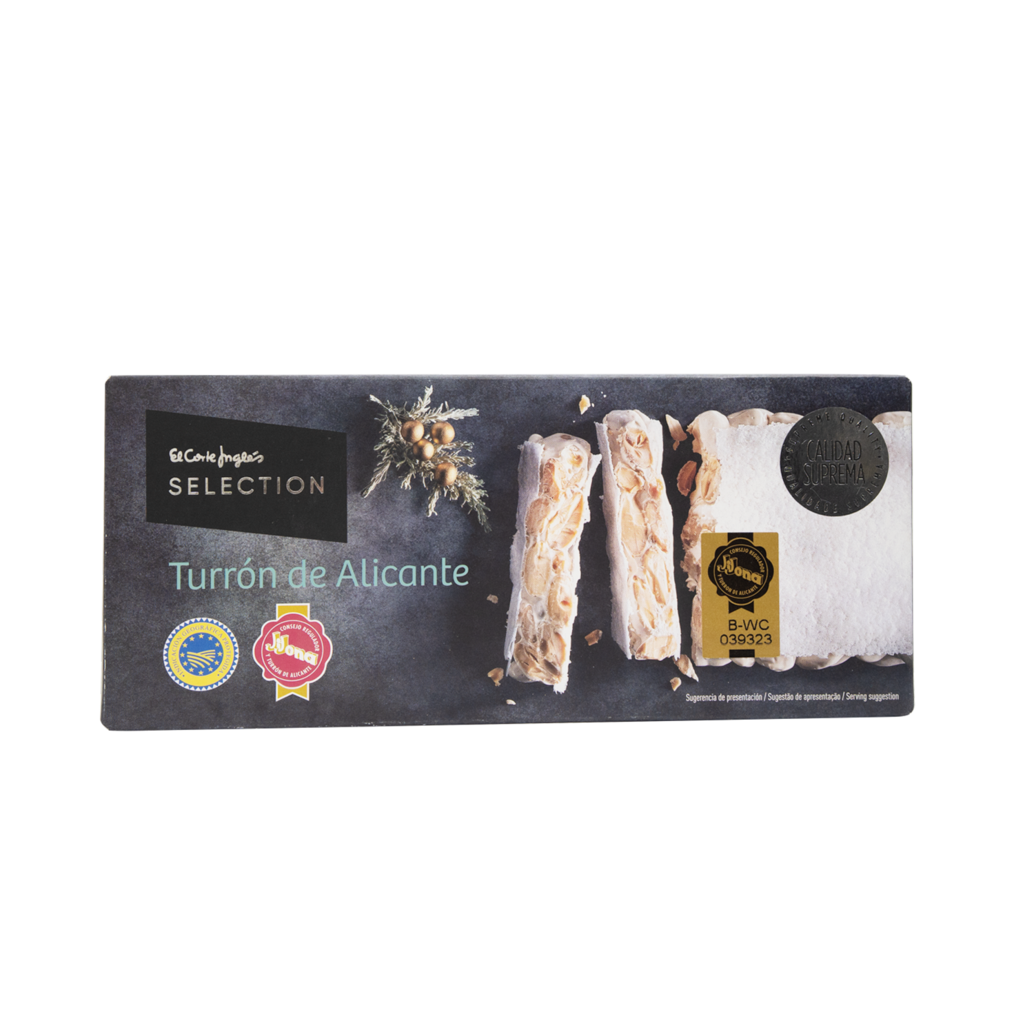 Turrón De Alicante EL CORTE INGLÉS 250 G