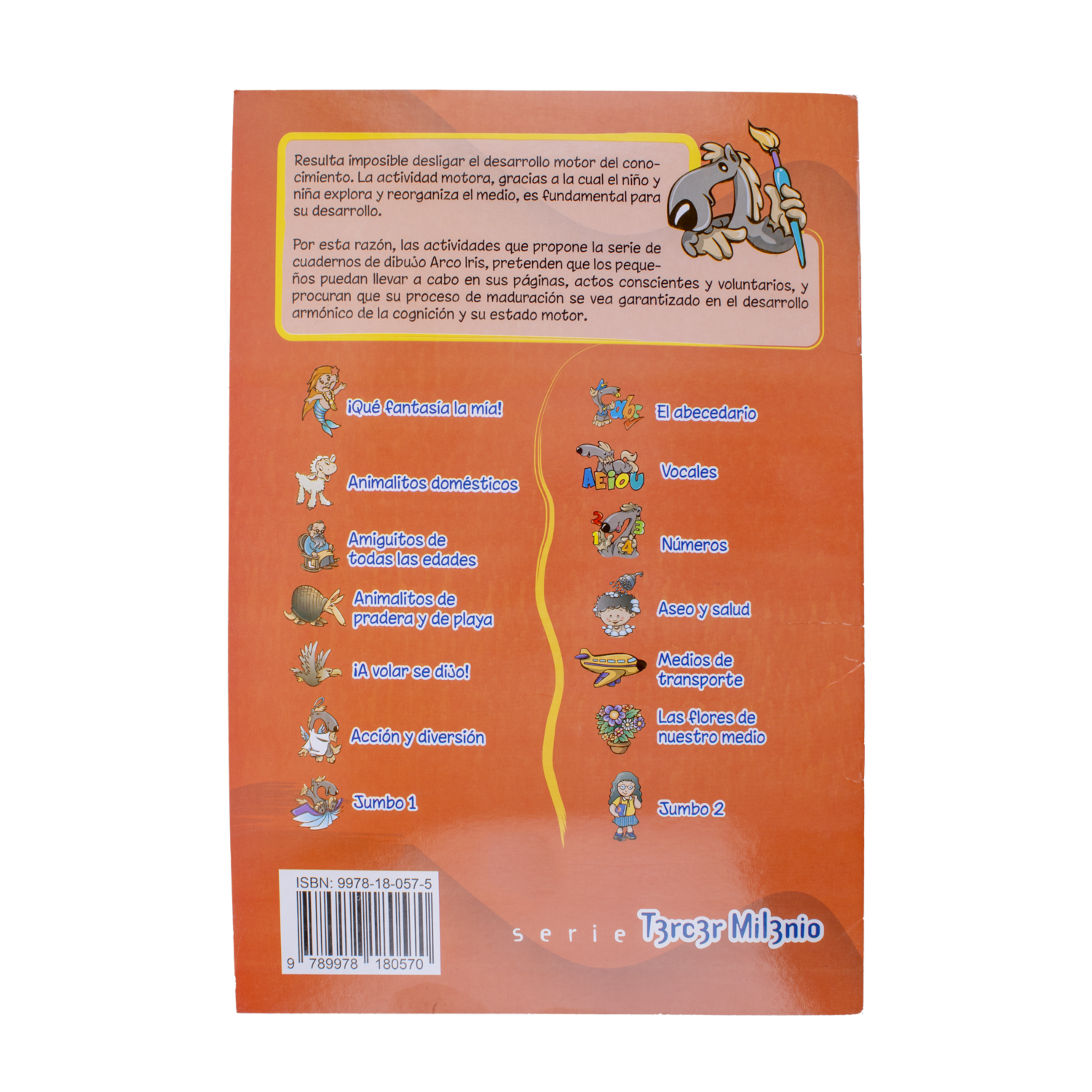 Libro Animalitos Domésticos Arco Iris TERCER MILENIO 12 Páginas