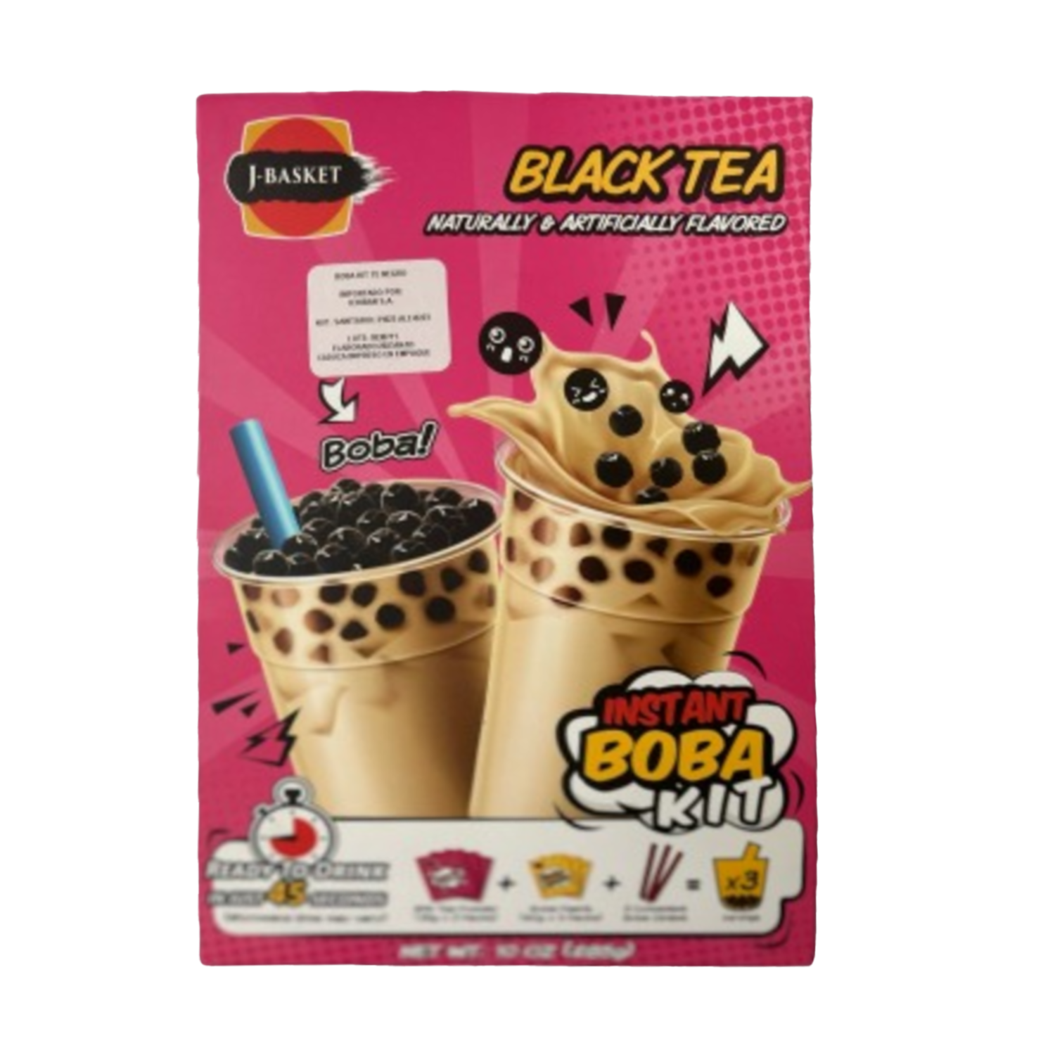 Té Frio Negro Boba Kit J-BASKET 285 G
