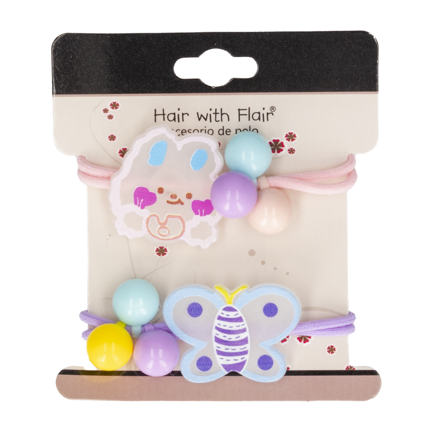 Vinchas De Cabello Tipo Ligas Con Figura De Mariposas HAIR WITH FLAIR X2 Uds