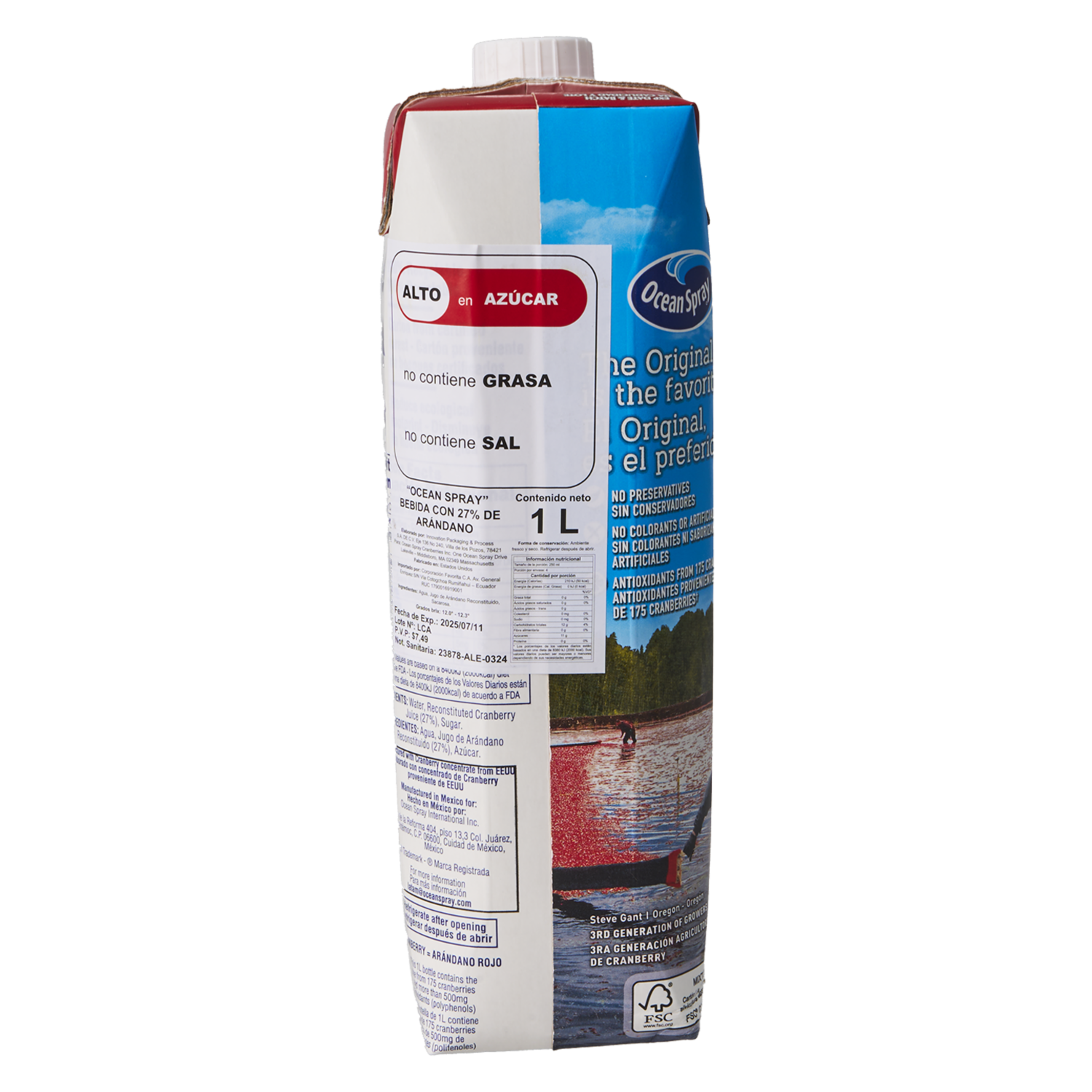 Jugo De Arándanos Antioxidante Clásico OCEAN 1000 Ml