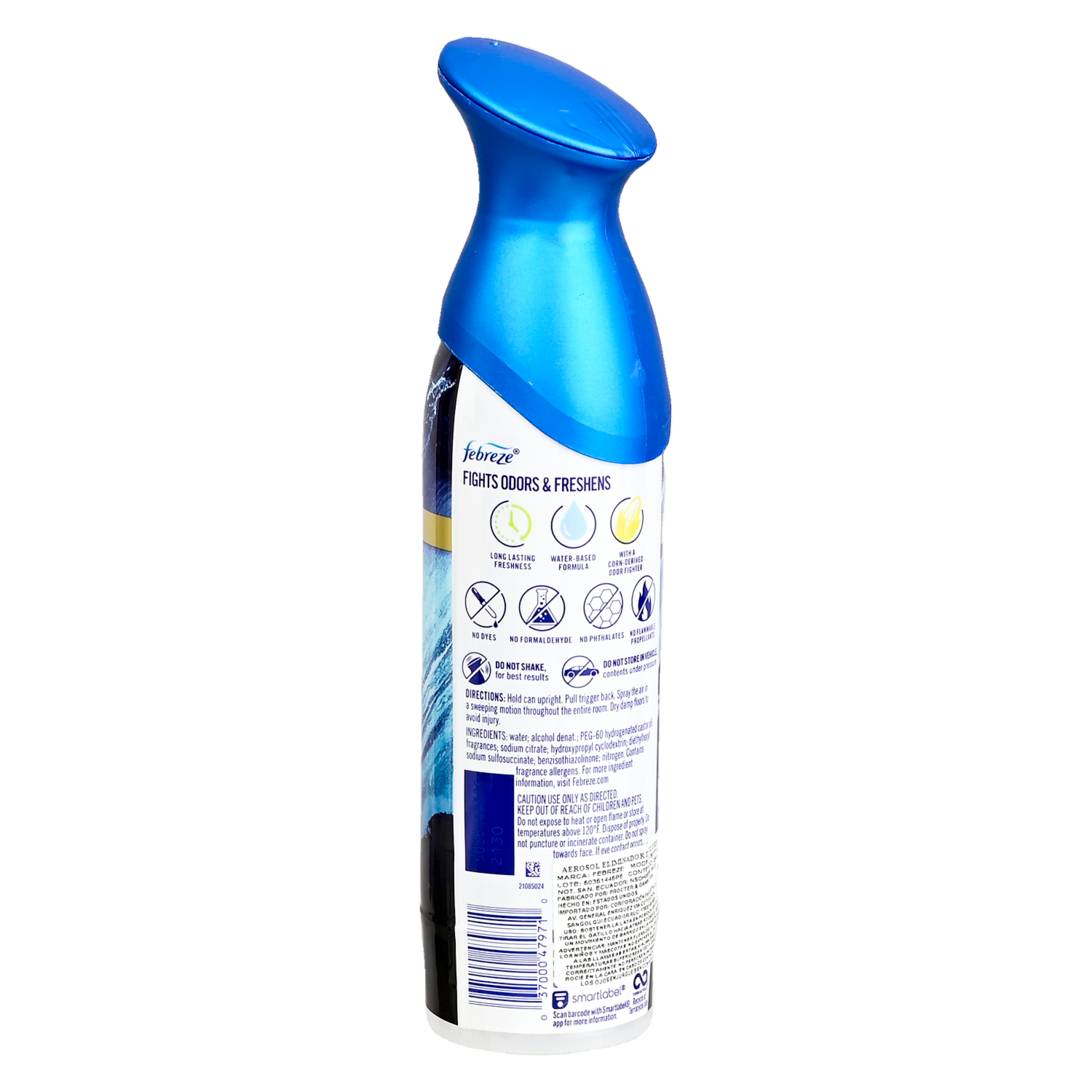 Desodorante Ambiental En Spray Fragancia Ocean FEBREZE 250 ML
