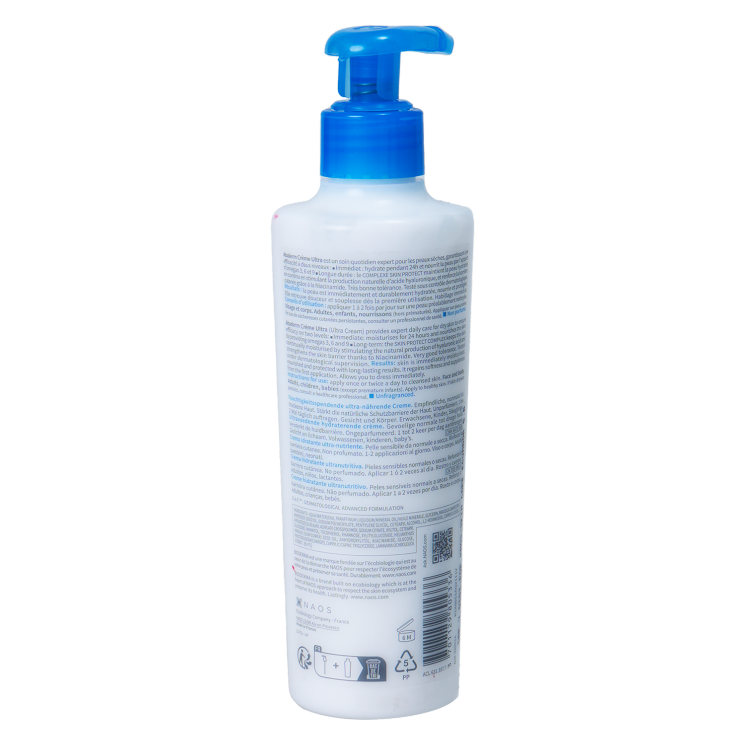 Crema Corporal Atoderm Ultra BIODERMA 200 Ml