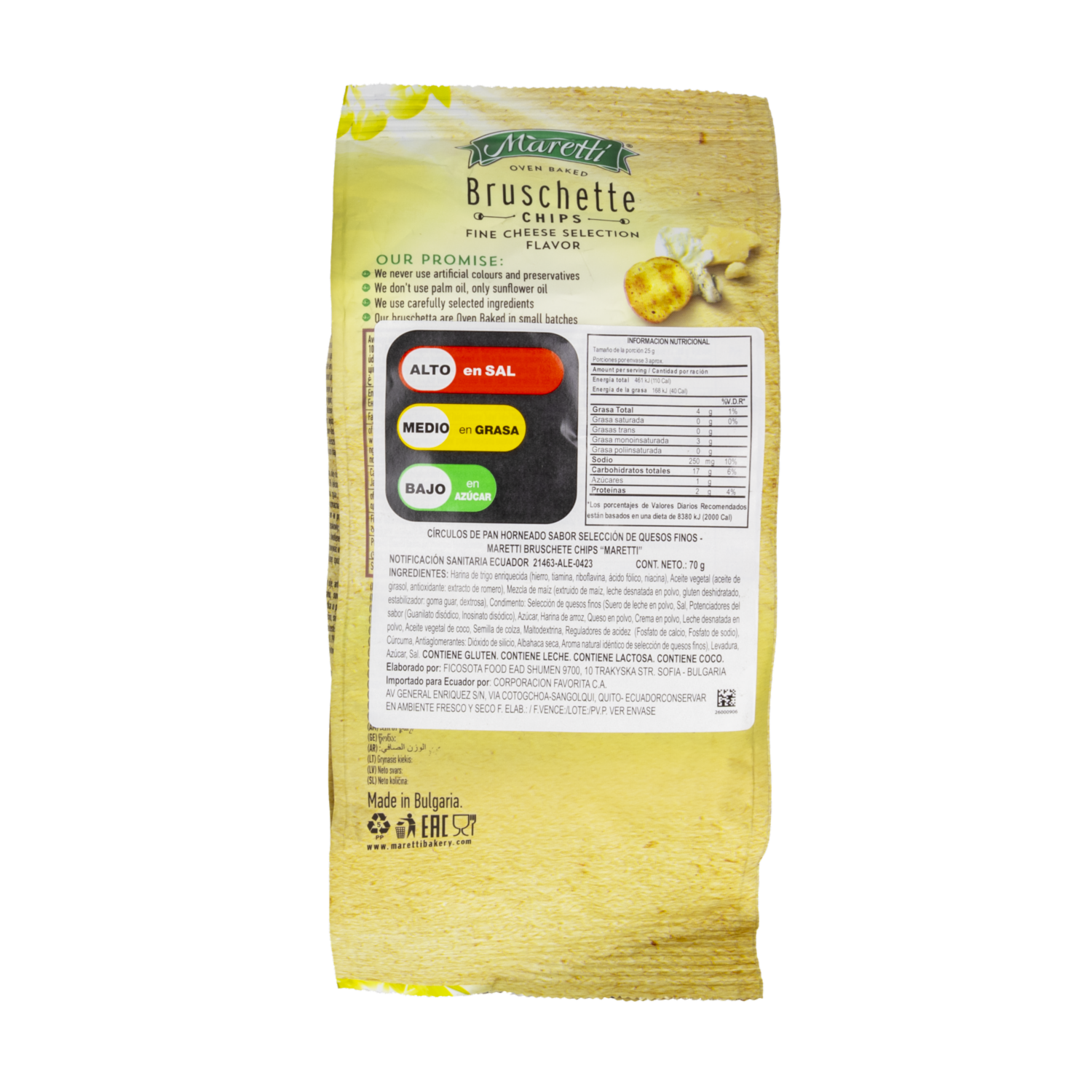 Tostadas Finos Quesos MARETTI 70 G