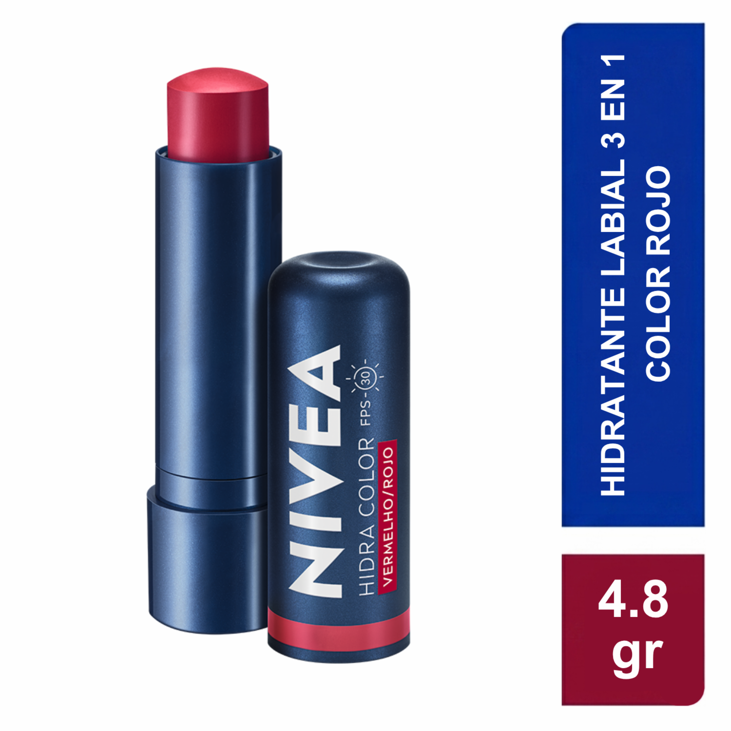 Bálsamo Labial Lip Care Hidra Color Rojo NIVEA 4,8 G