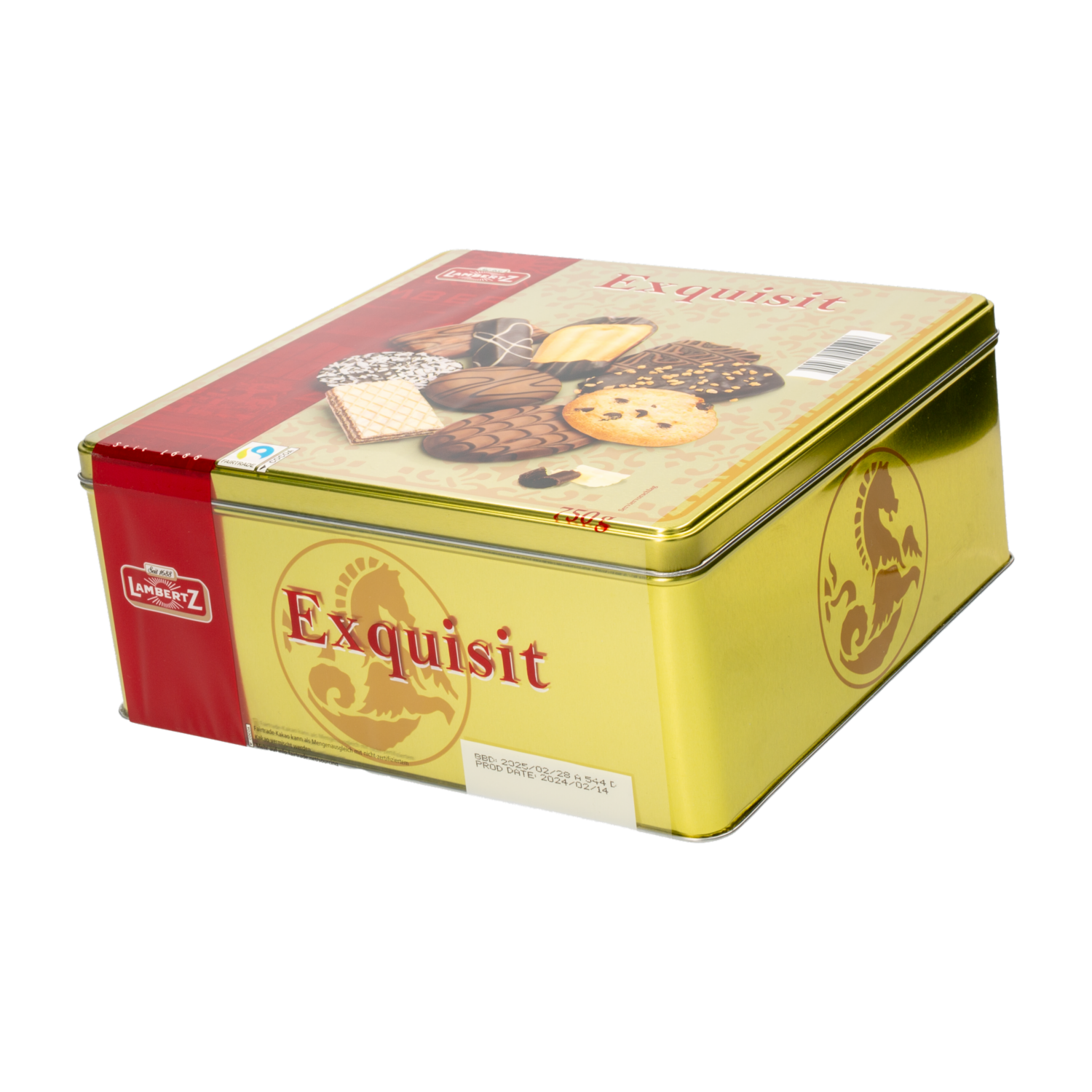 Galleta De Chocolate Negro  Con Leche LAMBERTZ 750 G