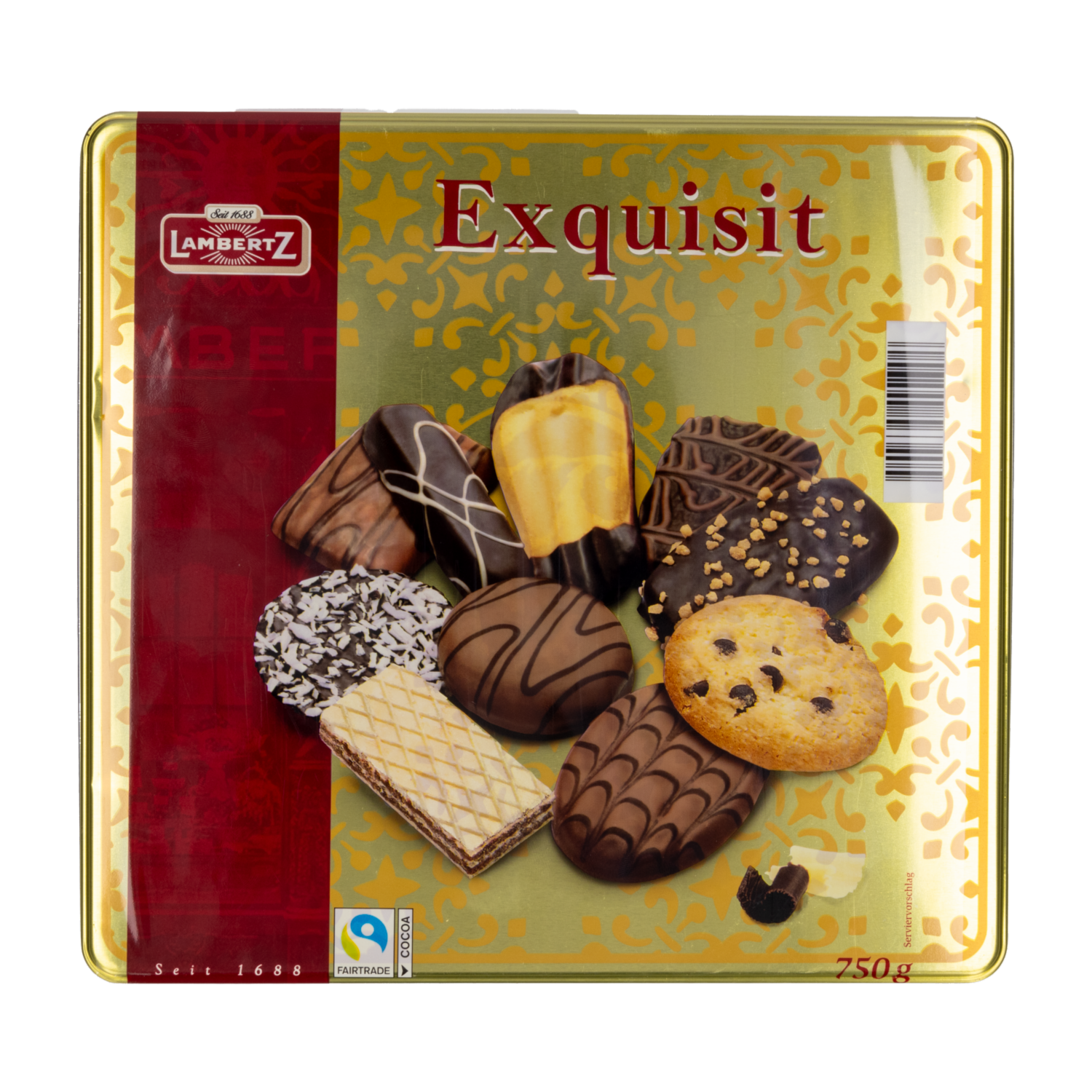 Galleta De Chocolate Negro  Con Leche LAMBERTZ 750 G