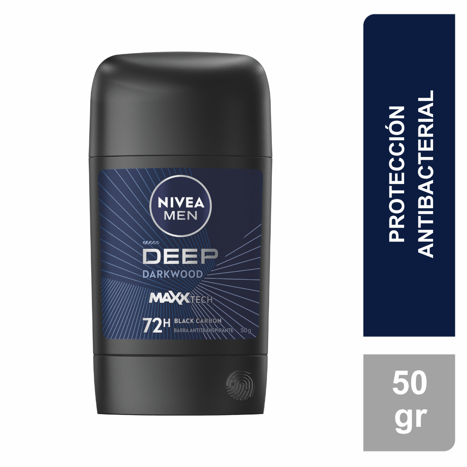 Desodorante En Barra Para Caballero Deep Darkwood NIVEA MEN 50 G