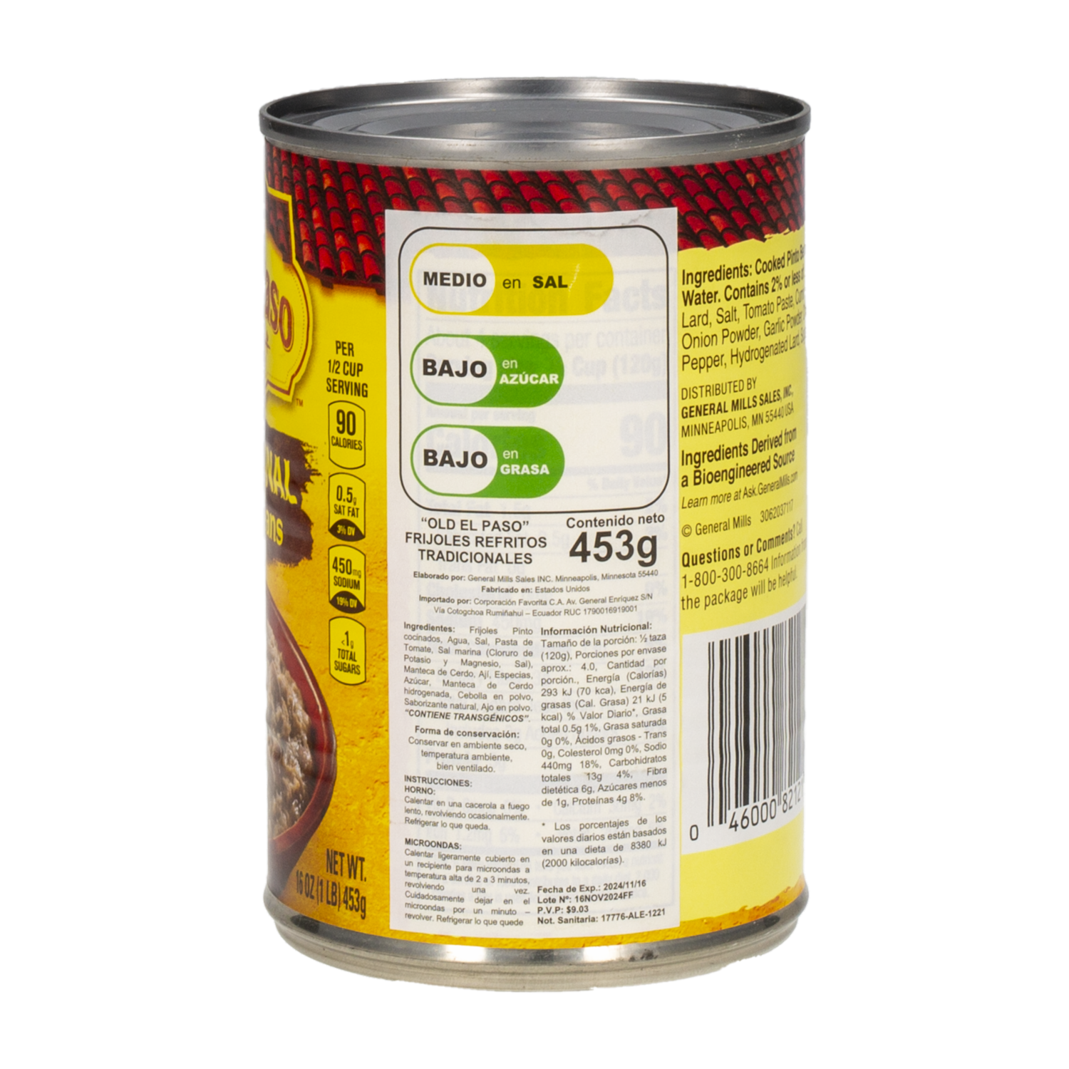Frijoles Tradicionales Refritos OLD EL PASO 453 G