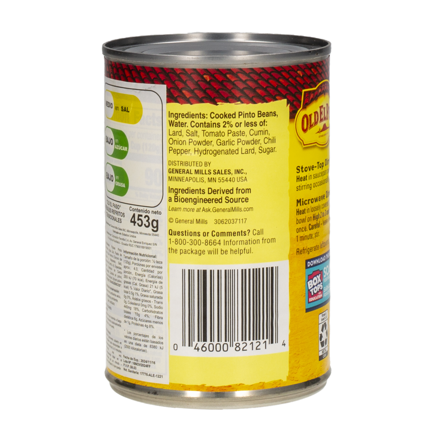 Frijoles Tradicionales Refritos OLD EL PASO 453 G