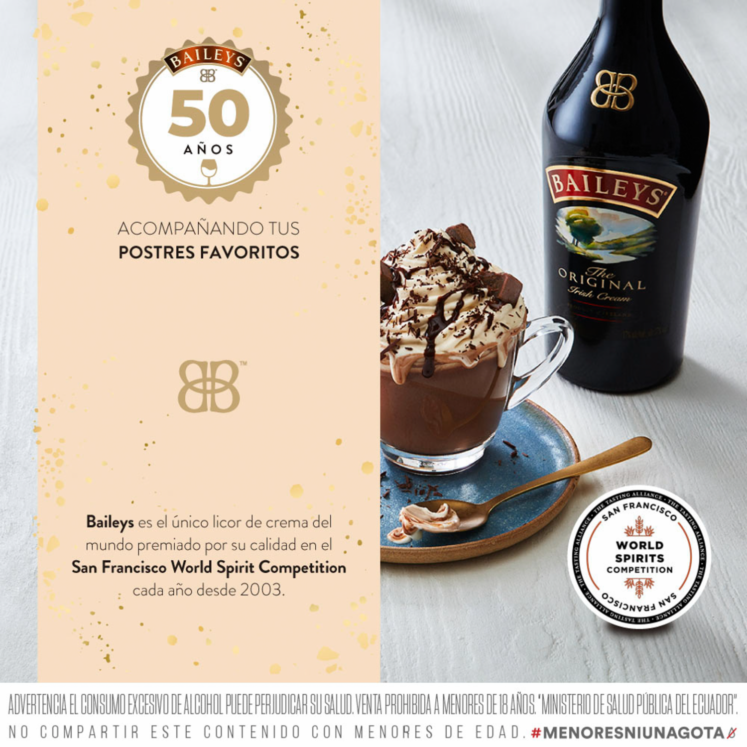 Crema De Licor Irlandesa The Original BAILEYS 750 ML