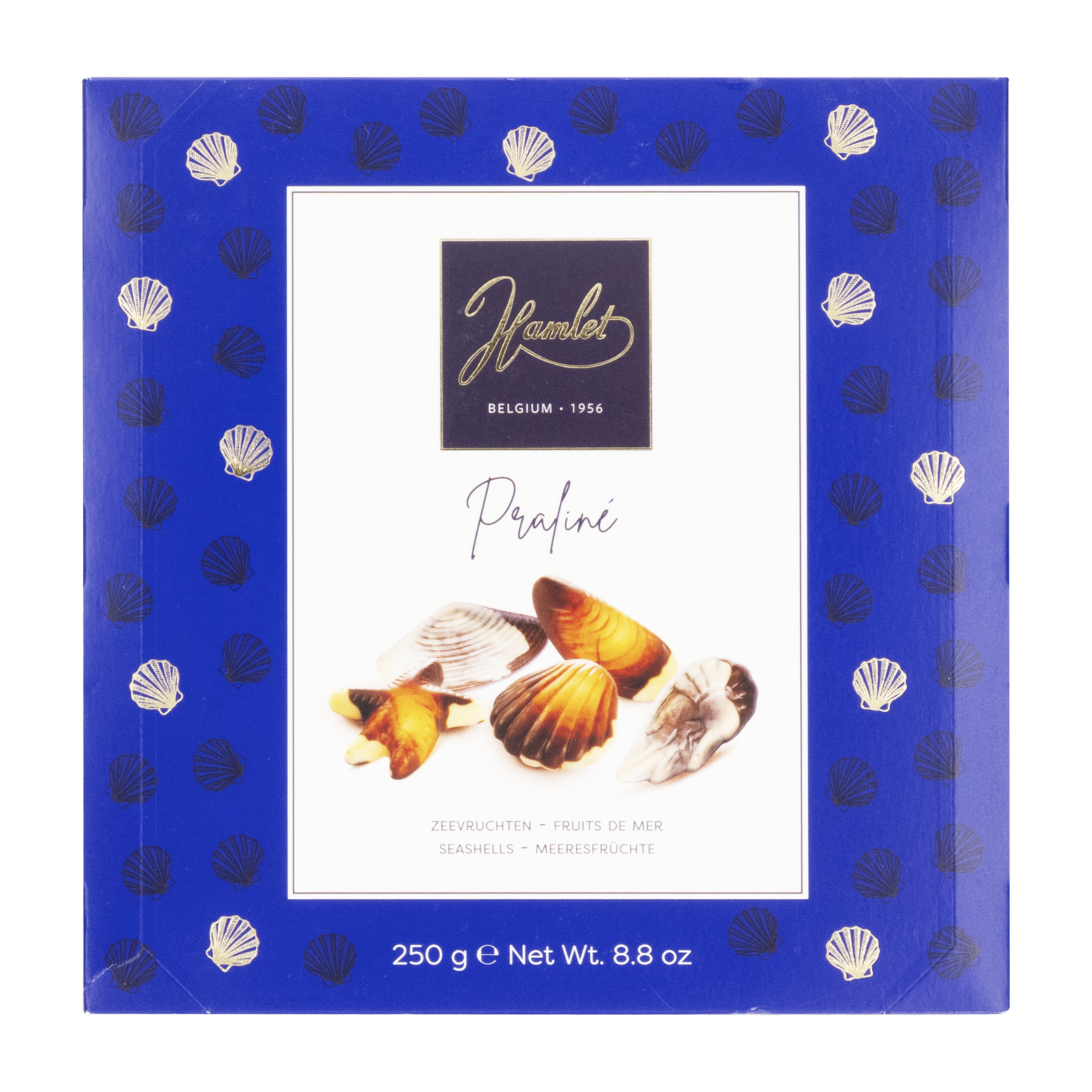 Chocolate Relleno De Crema De Avellana con Figuras Océano HAMLET 250 G