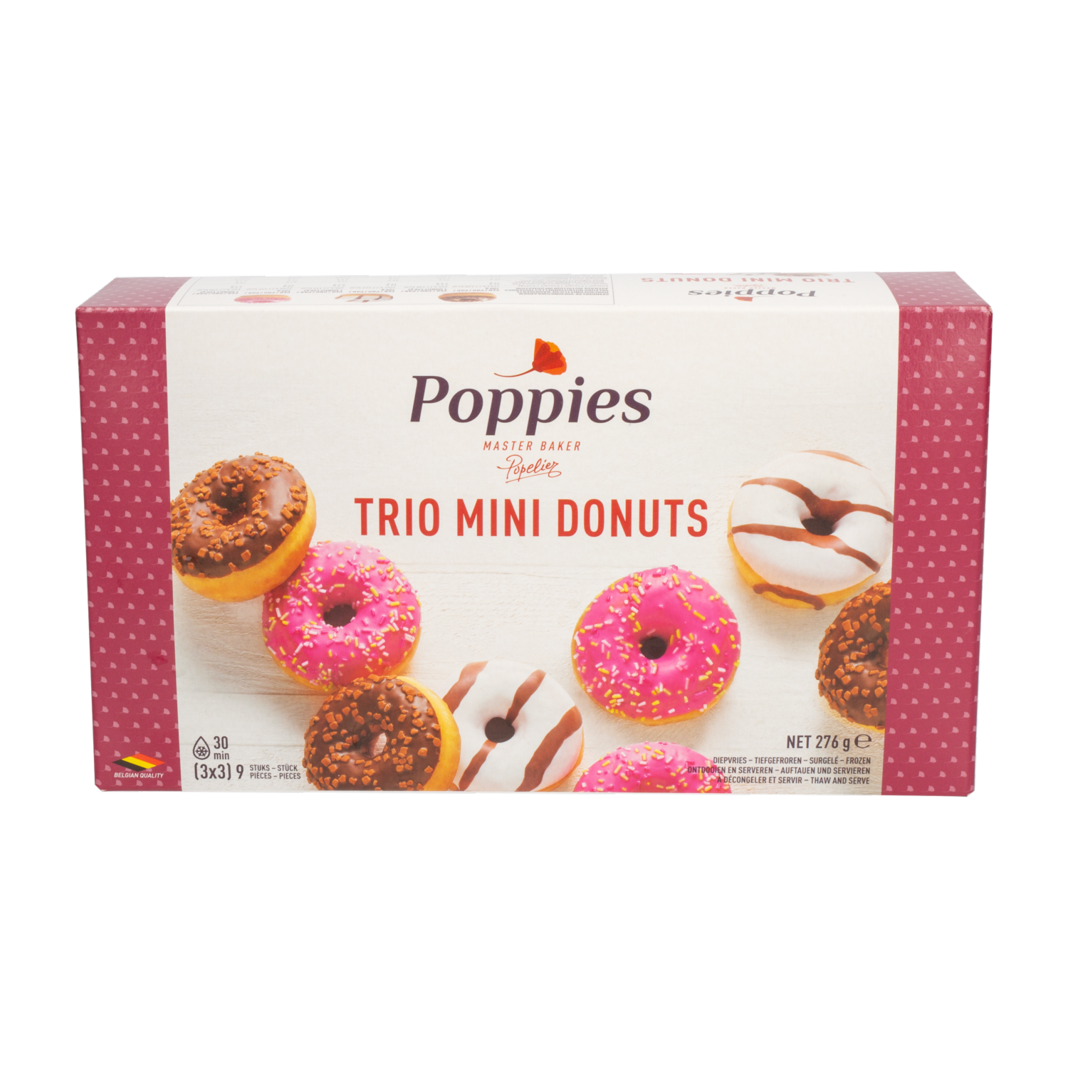 Trio Mini Donust Congeladas POPPIES 276 G