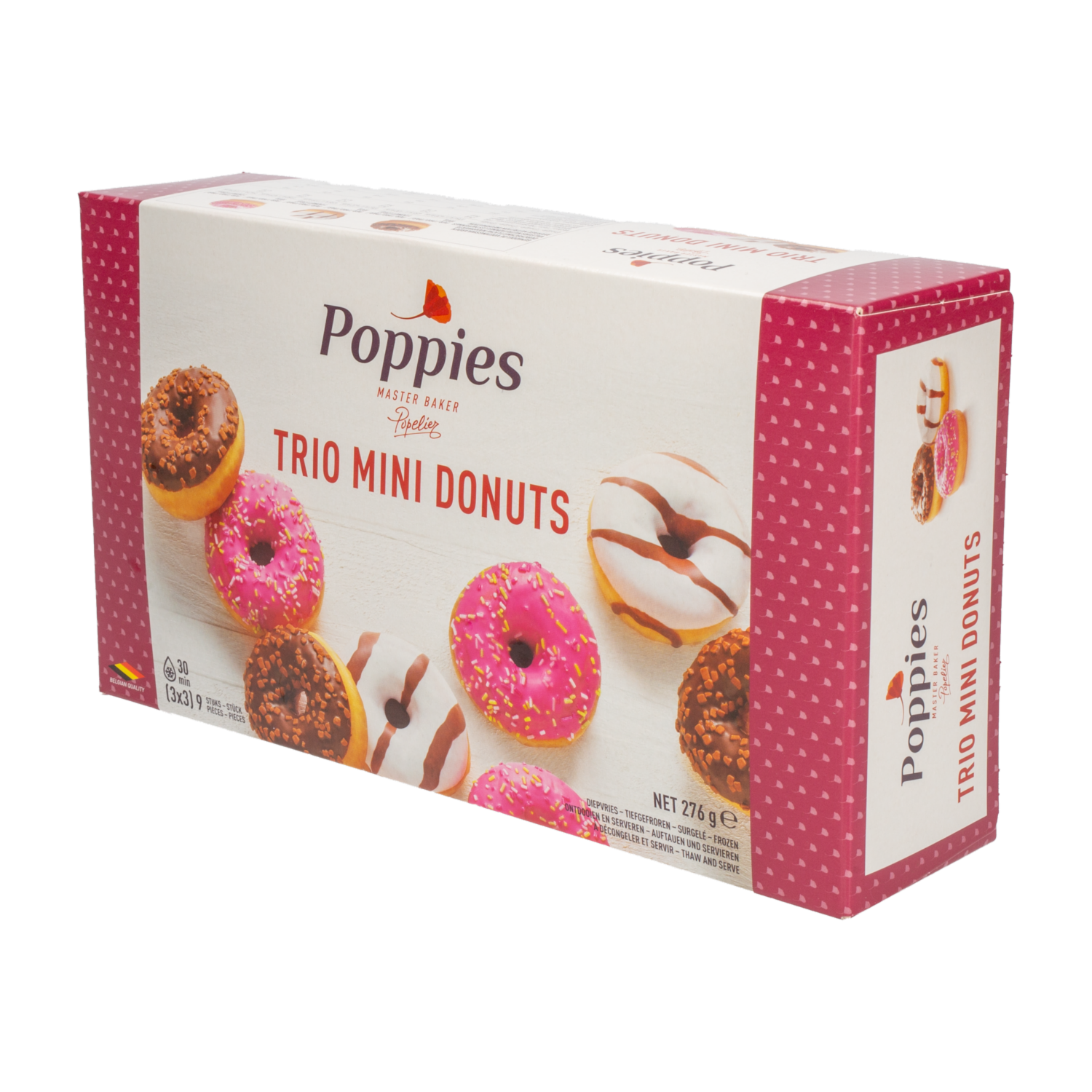 Trio Mini Donust Congeladas POPPIES 276 G