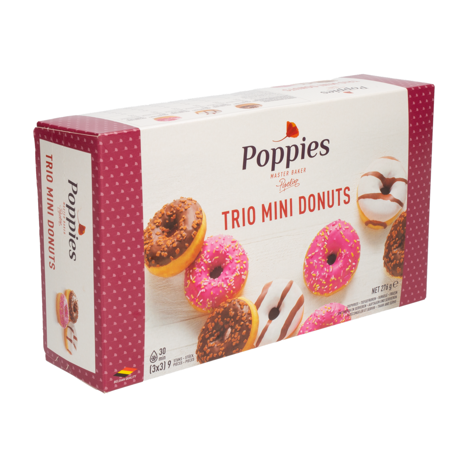 Trio Mini Donust Congeladas POPPIES 276 G