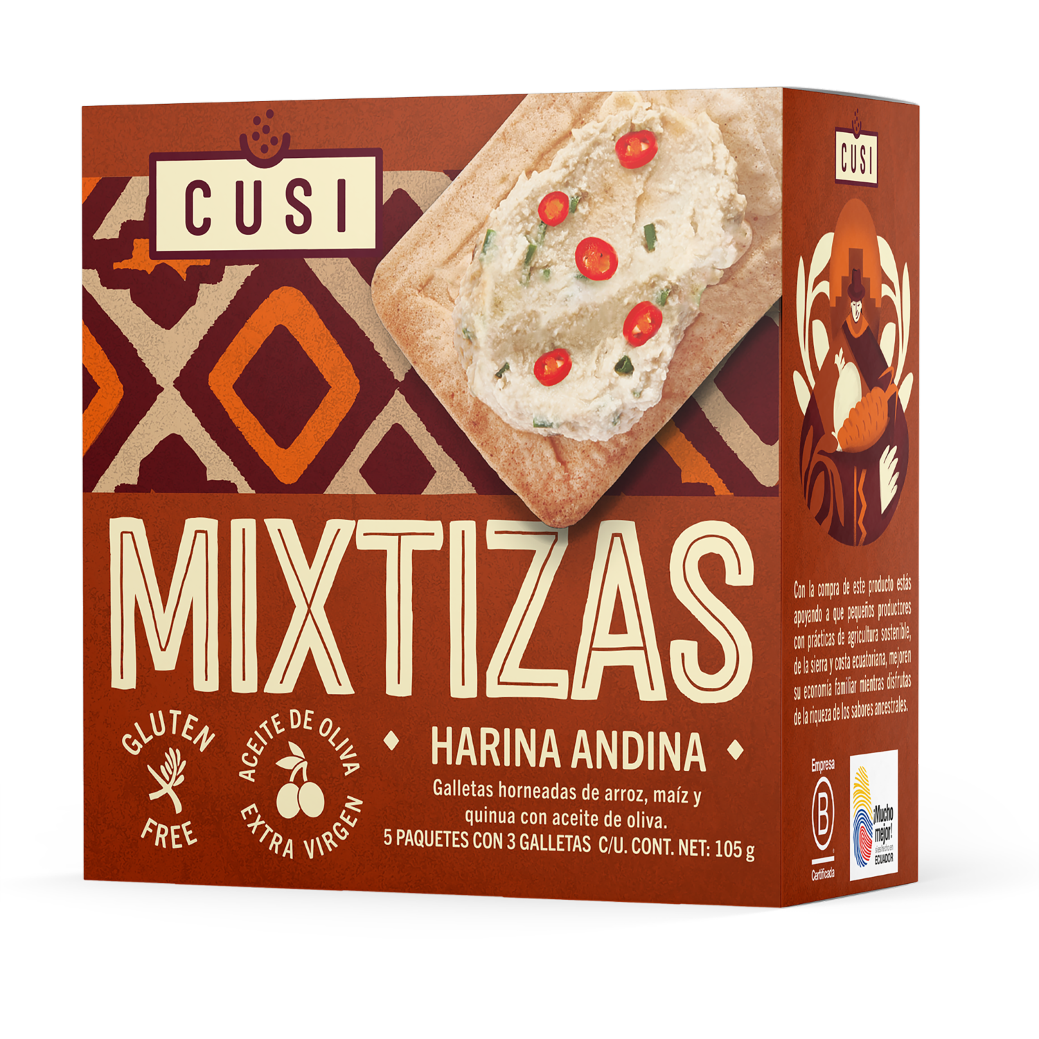 Galleta De Harina Andina Con Aceite De Oliva MIXTIZAS 105 G