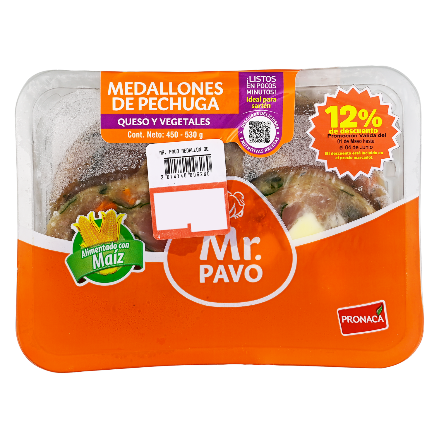 Medallones Queso-Vegetales MR. PAVO Al Peso