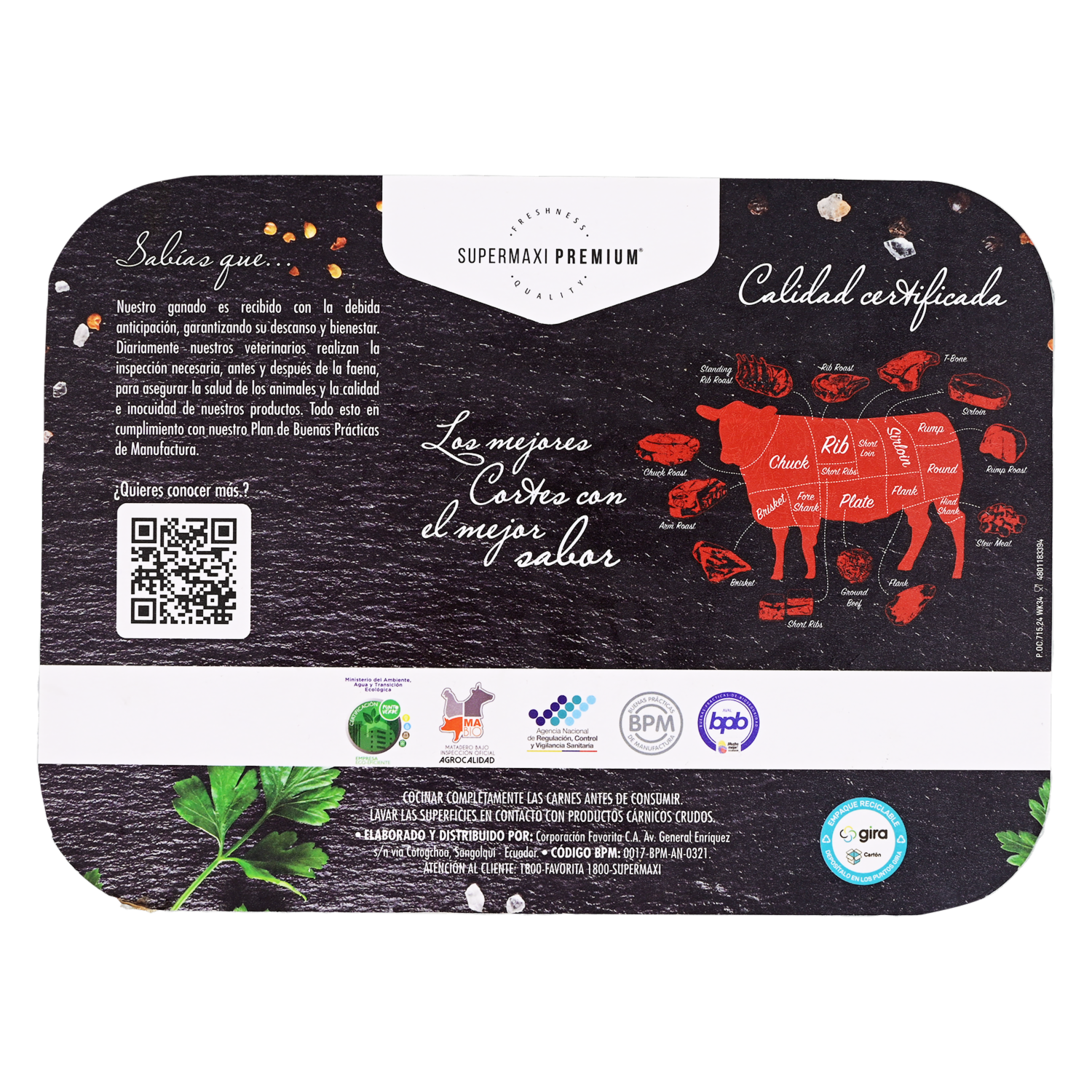 Bife De Chorizo De Cerdo SUPERMAXI PREMIUM Al Peso