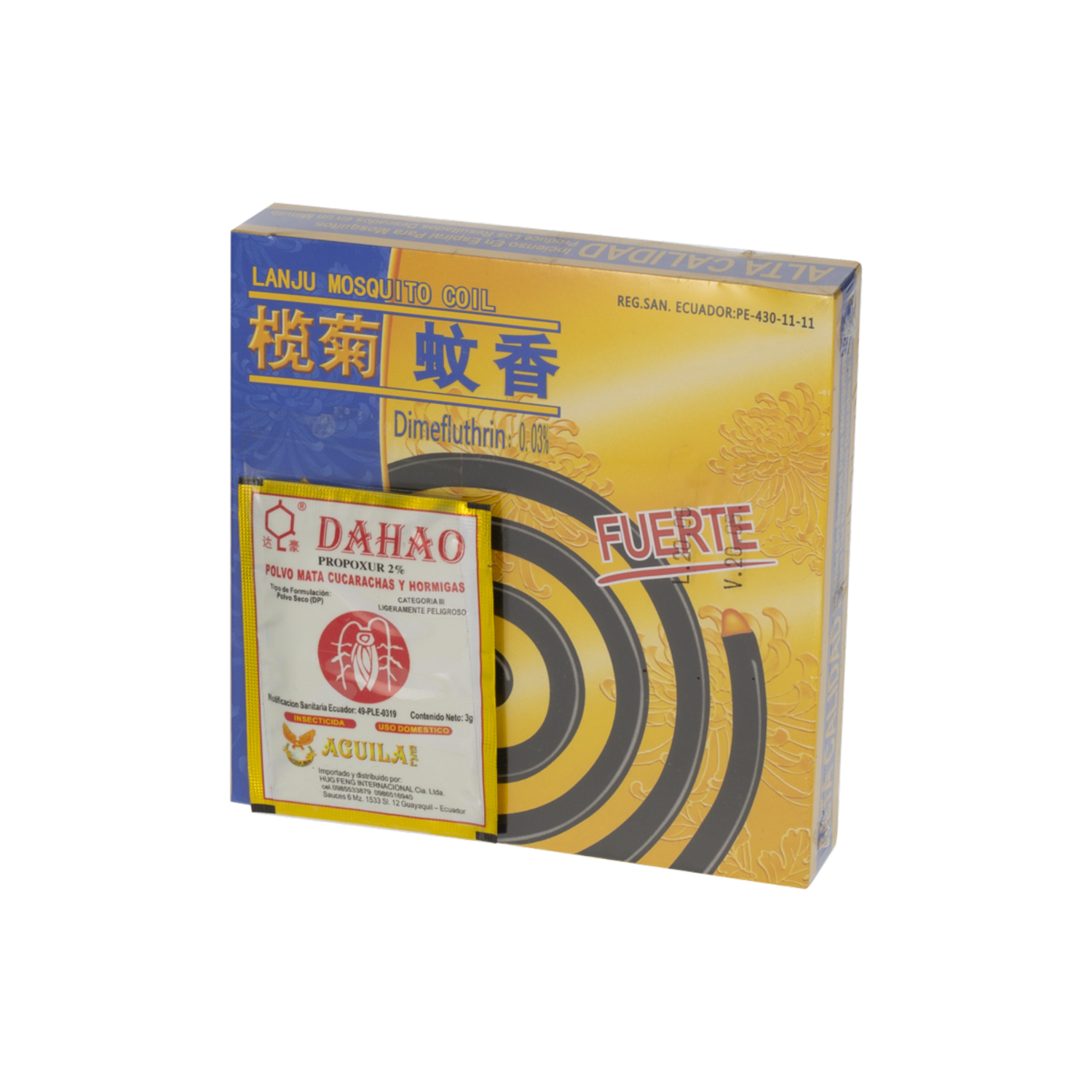Incienso Para Mosquitos Espiral Lanju AGUILA X 10 Uds