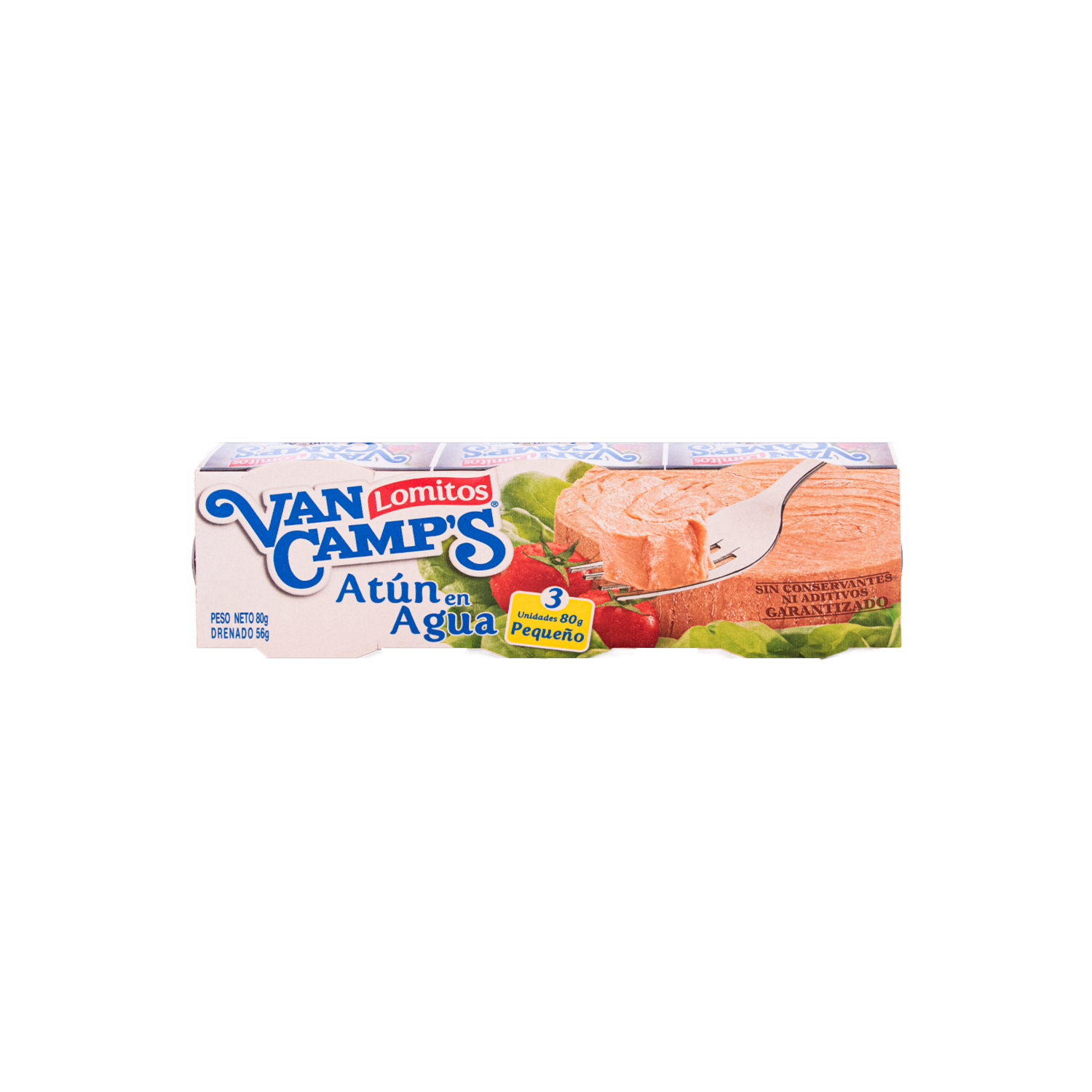 Atún Lomitos En Agua Con Abre Fácil VAN CAMP´S 3 X 80 G