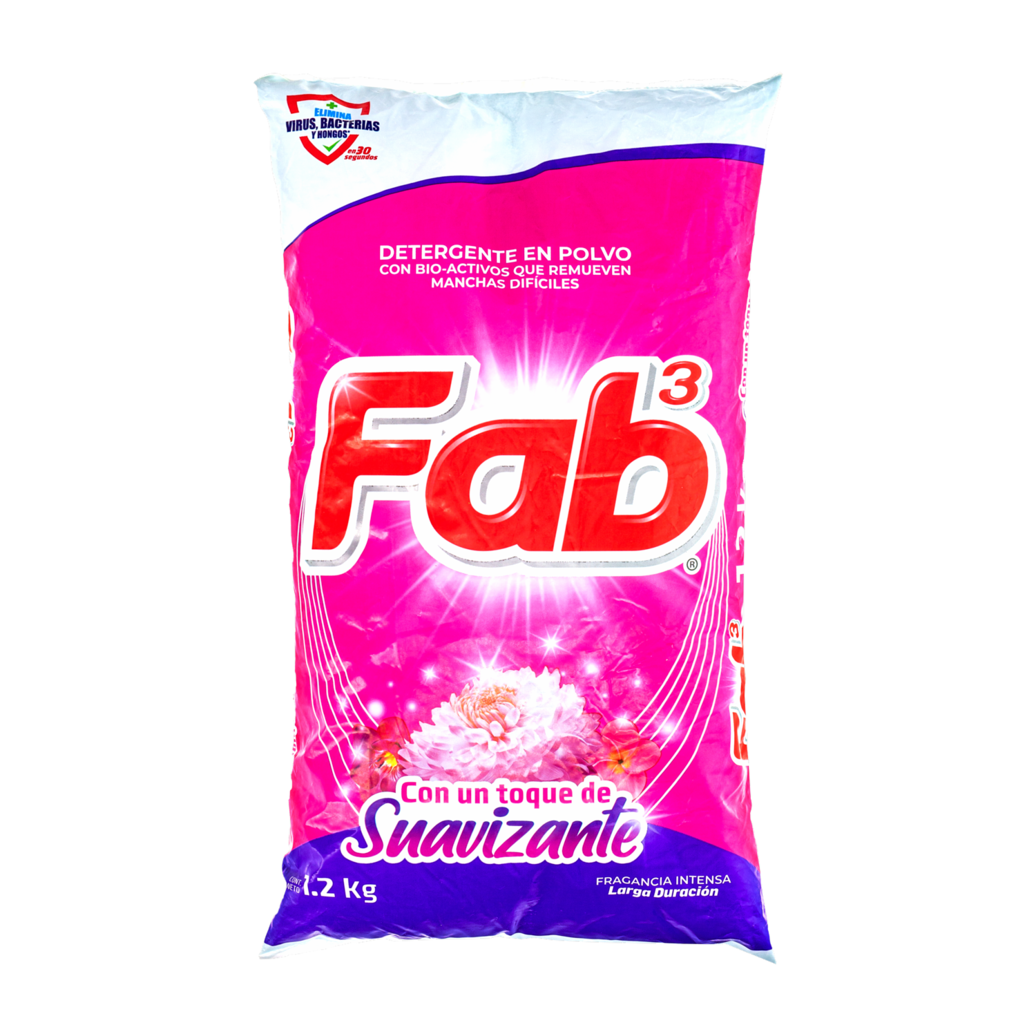 Detergente En Polvo Con Un Toque De Suavizante FAB 1200 G