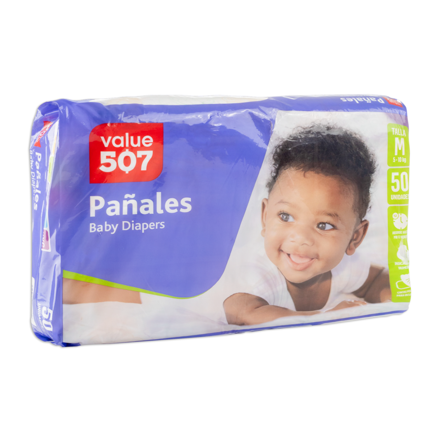 Pañales Mega Mediano VALUE 507 X 50 Uds