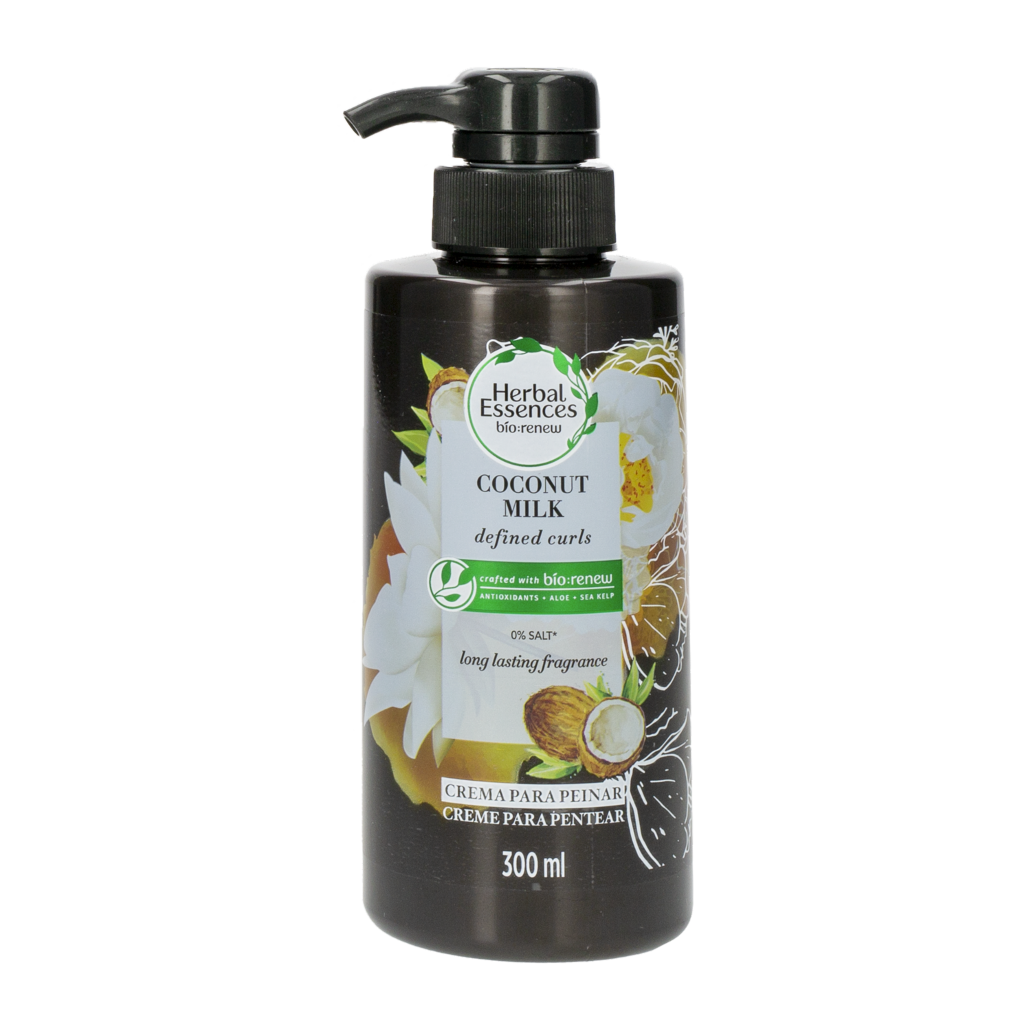 Crema Para Peinar Biorenew Leche de Coco y Aloe HERBAL ESSENCES 300 Ml