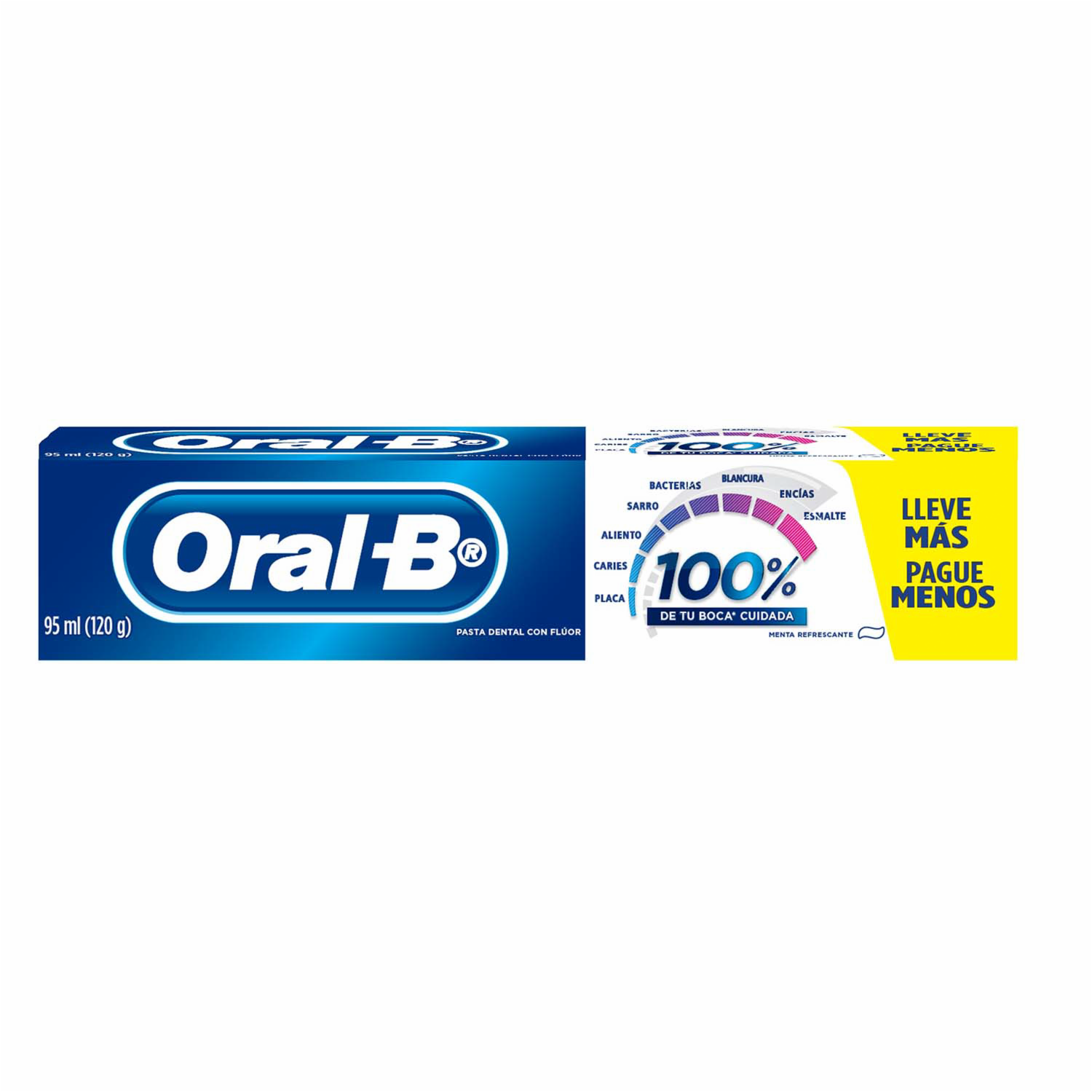 Pasta Dental 100% Menta Refrescante ORAL-B 95 Ml
