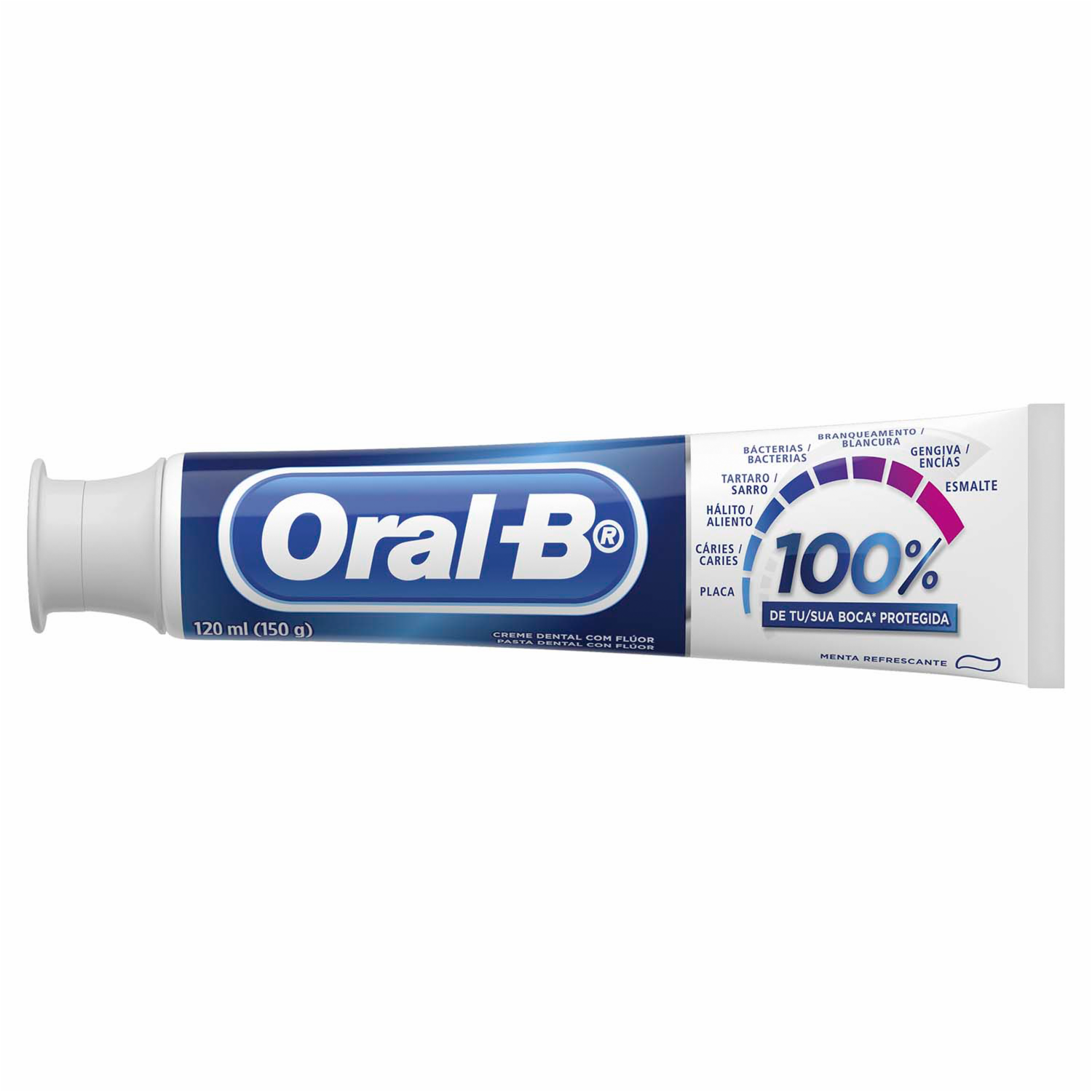Pasta Dental 100% Menta Refrescante ORAL-B 95 Ml