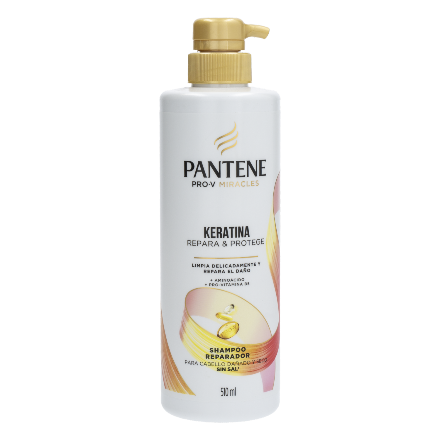 Shampoo De Cabello Línea Miracles Keratina Repara Y Protege PANTENE 510 Ml