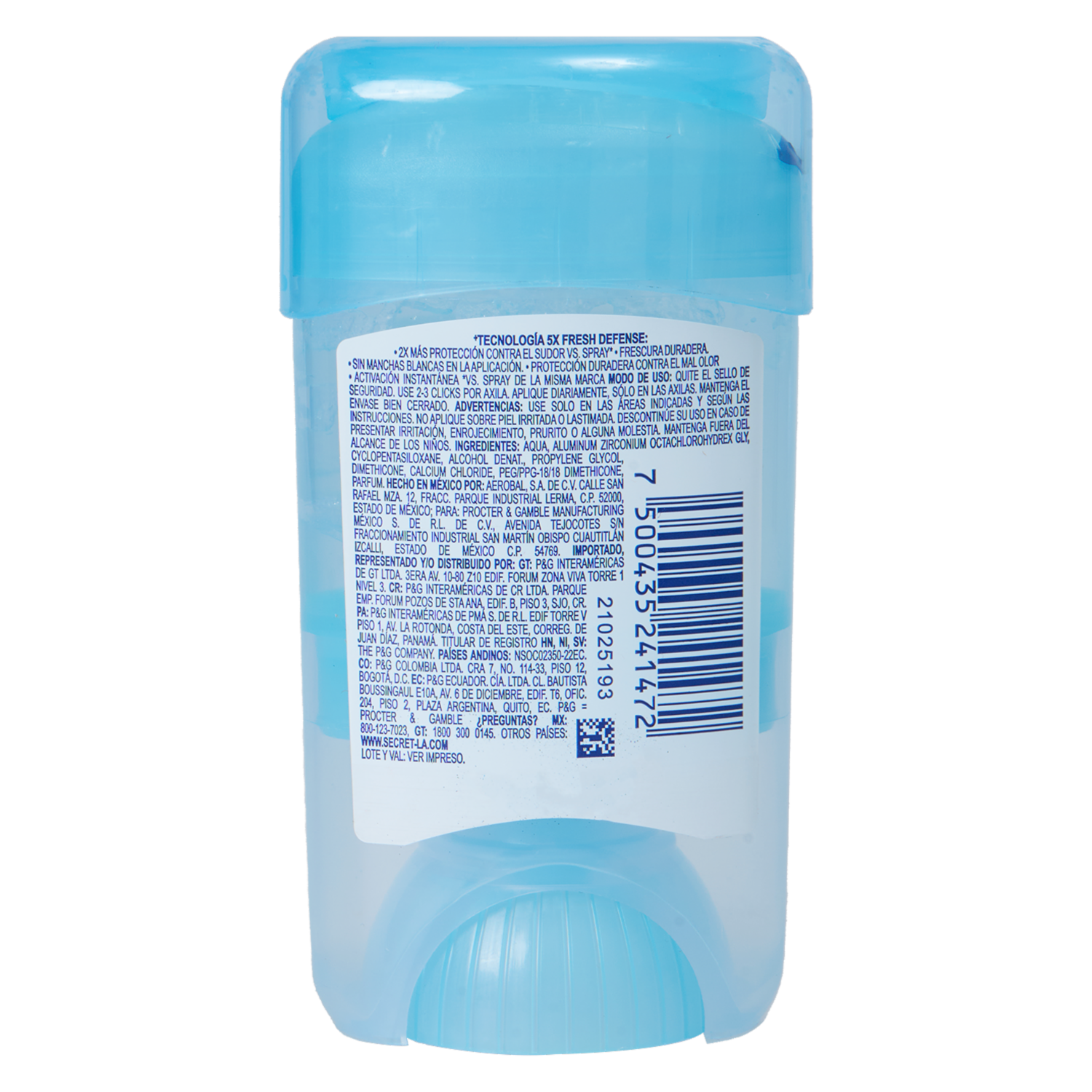 Desodorante En Gel Fresh Defense Waterlily SECRET 45 G